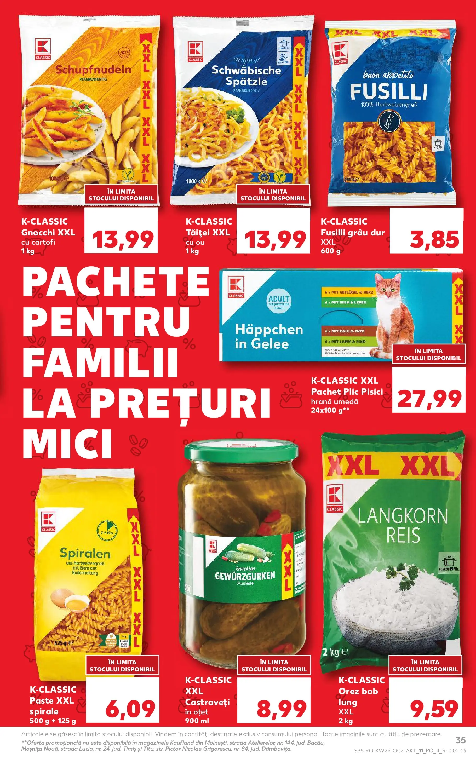 Kaufland Viseu de Sus 17.06.2026 - Revista si Oferta | Pagină: 35 | Produse: Oțet, Paste, Castraveți, Cartofi