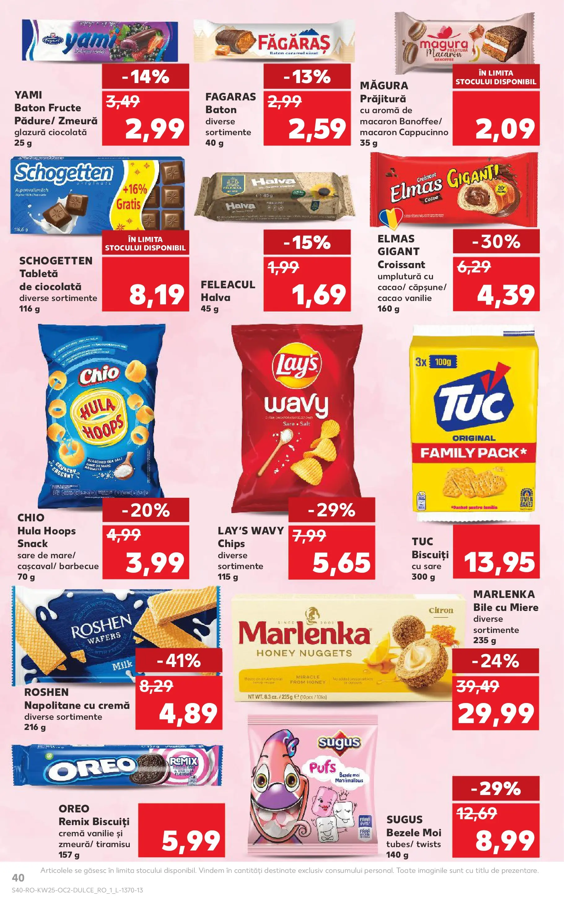 Kaufland Miercurea Ciuc 17.06.2026 || Revista si Oferte | Pagină: 40 | Produse: Prăjitură, Napolitane, Cremă, Fructe Kaufland Miercurea Ciuc 17.06.2026 - Revista si Oferta | Pagină: 40 | Produse: Prăjitură, Napolitane, Cremă, Fructe
