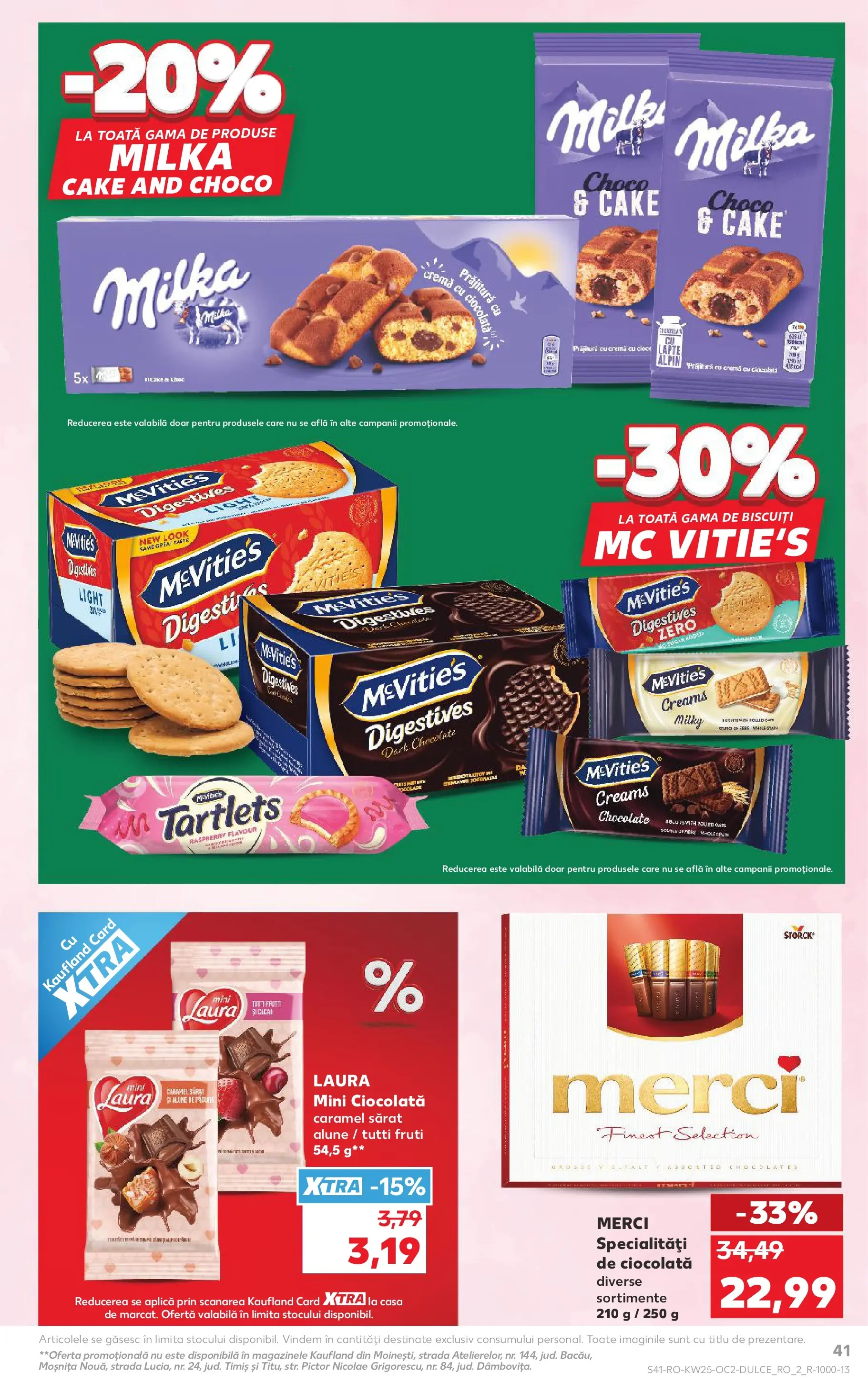 Kaufland Viseu de Sus 17.06.2026 - Revista si Oferta | Pagină: 41 | Produse: Prăjitură, Alune, Lapte, Biscuiți