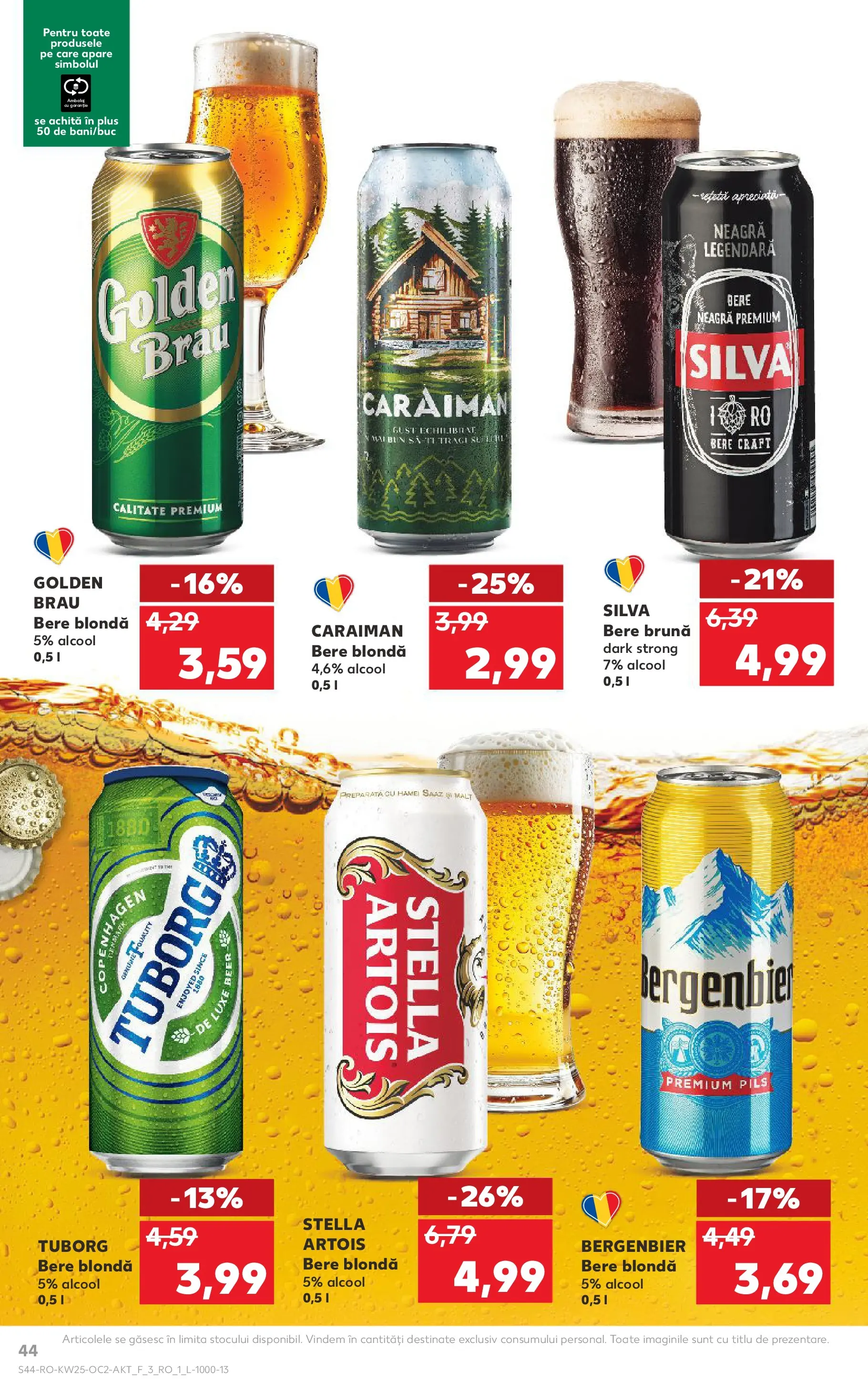 Kaufland Viseu de Sus 17.06.2026 - Revista si Oferta | Pagină: 44 | Produse: Atıştırmalık, Bere, Plastik Kulübe