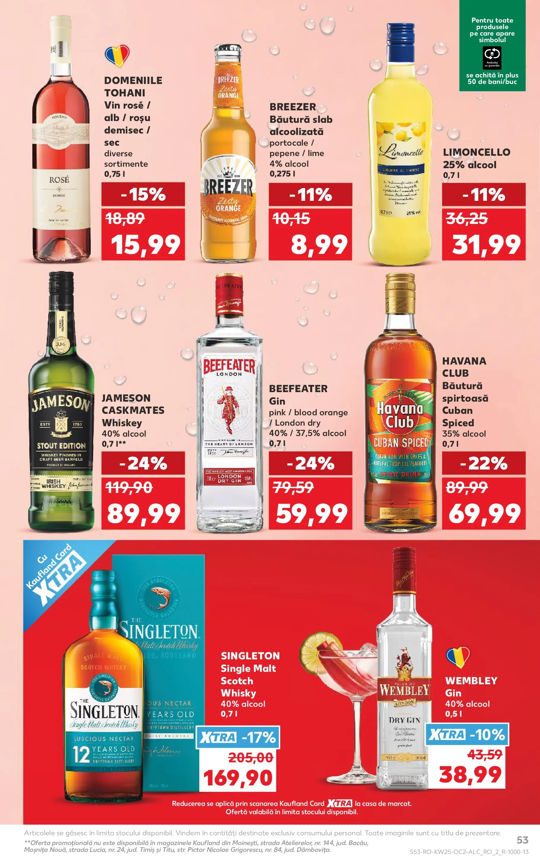 Kaufland Viseu de Sus 17.06.2026 - Revista si Oferta | Pagină: 53 | Produse: Lime, Portocale, Gin, Whiskey