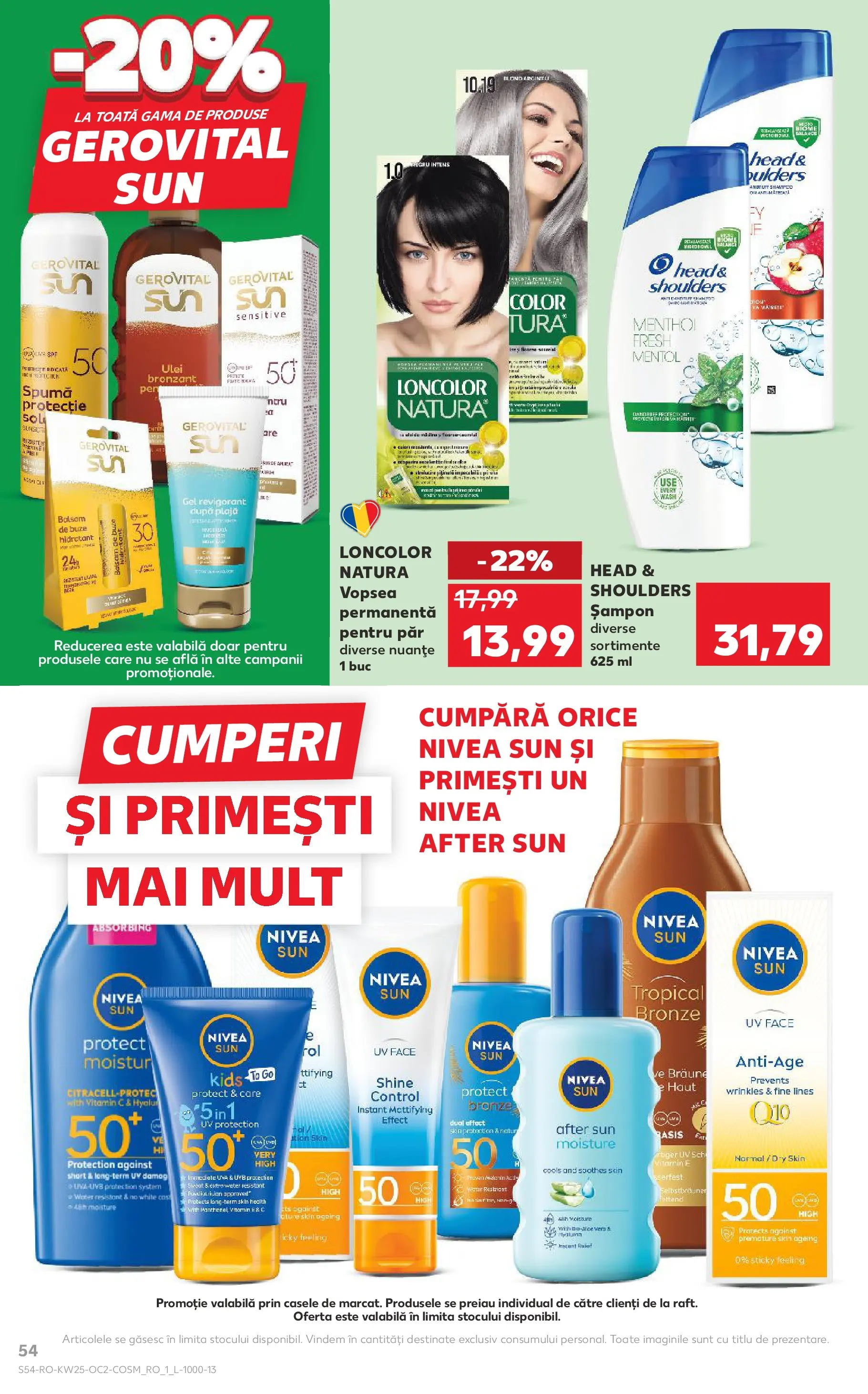 Kaufland Viseu de Sus 17.06.2026 - Revista si Oferta | Pagină: 54 | Produse: Vopsea, Balsam, Ulei, Protecție solară