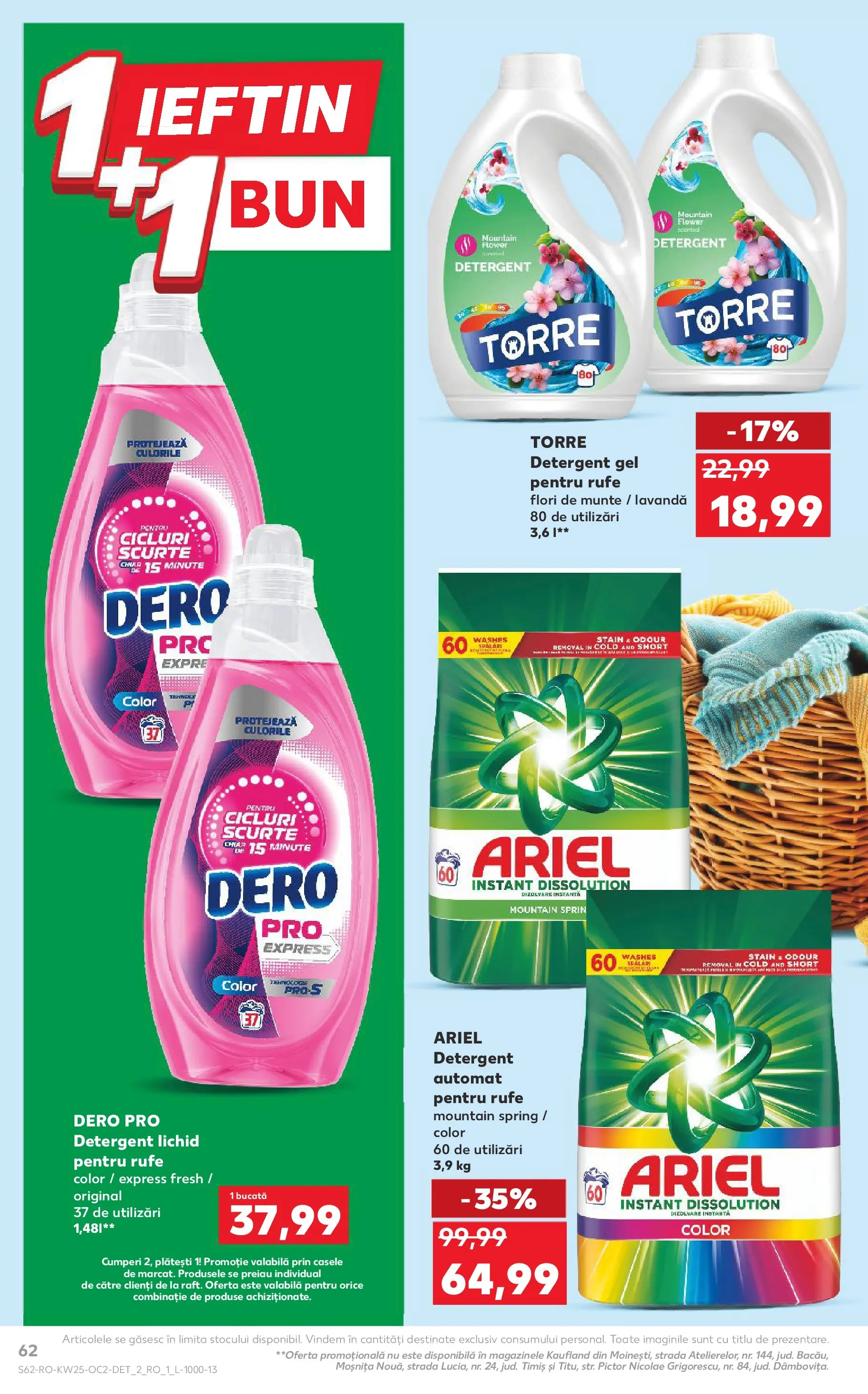 Kaufland Viseu de Sus 17.06.2026 - Revista si Oferta | Pagină: 62 | Produse: Kedi Ödül Oyuncakları, Detergent