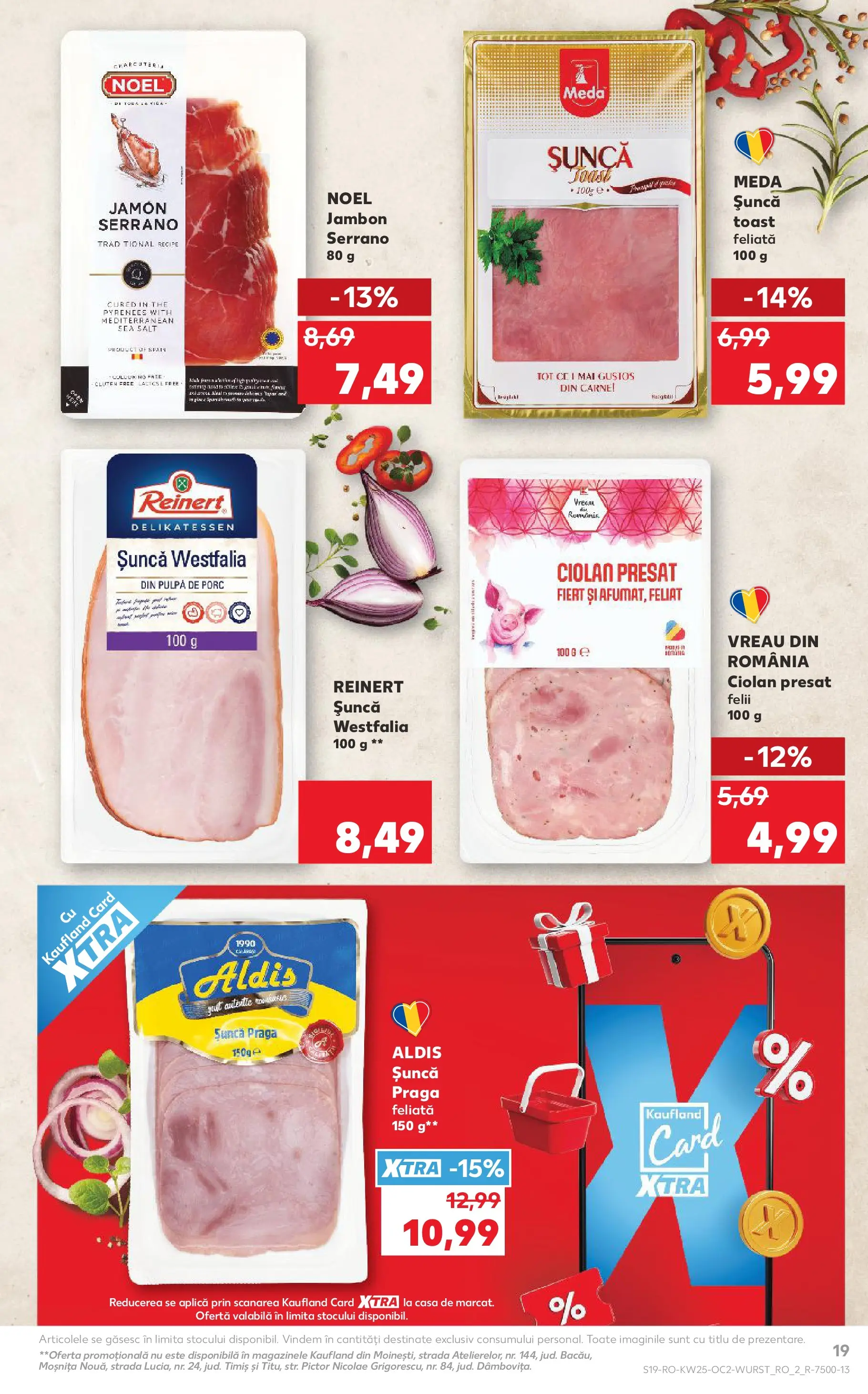 Kaufland Viseu de Sus 17.06.2026 - Revista si Oferta | Pagină: 19 | Produse: Șuncă