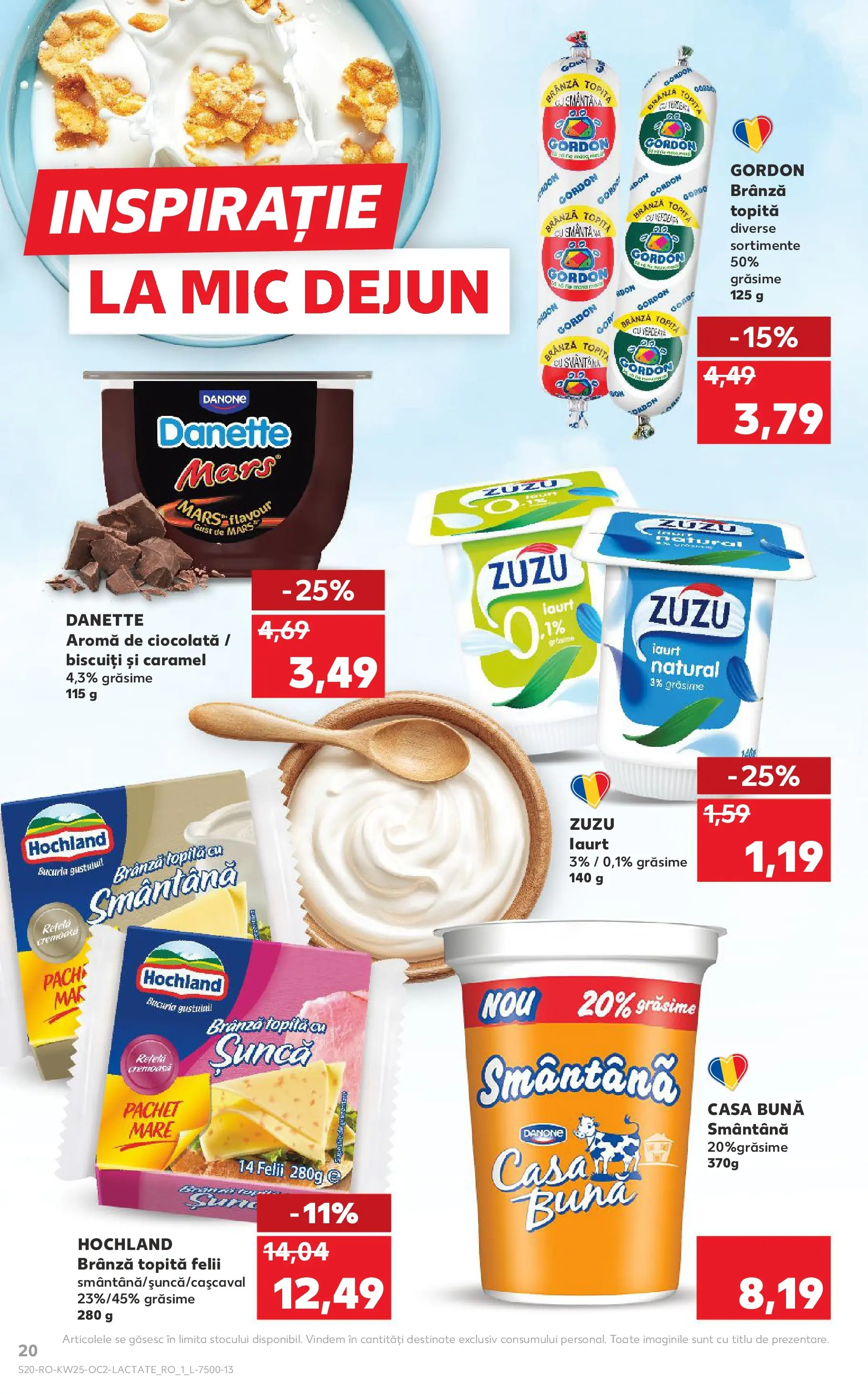 Kaufland Viseu de Sus 17.06.2026 - Revista si Oferta | Pagină: 20 | Produse: Iaurt, Ciocolată, Smântână, Biscuiți