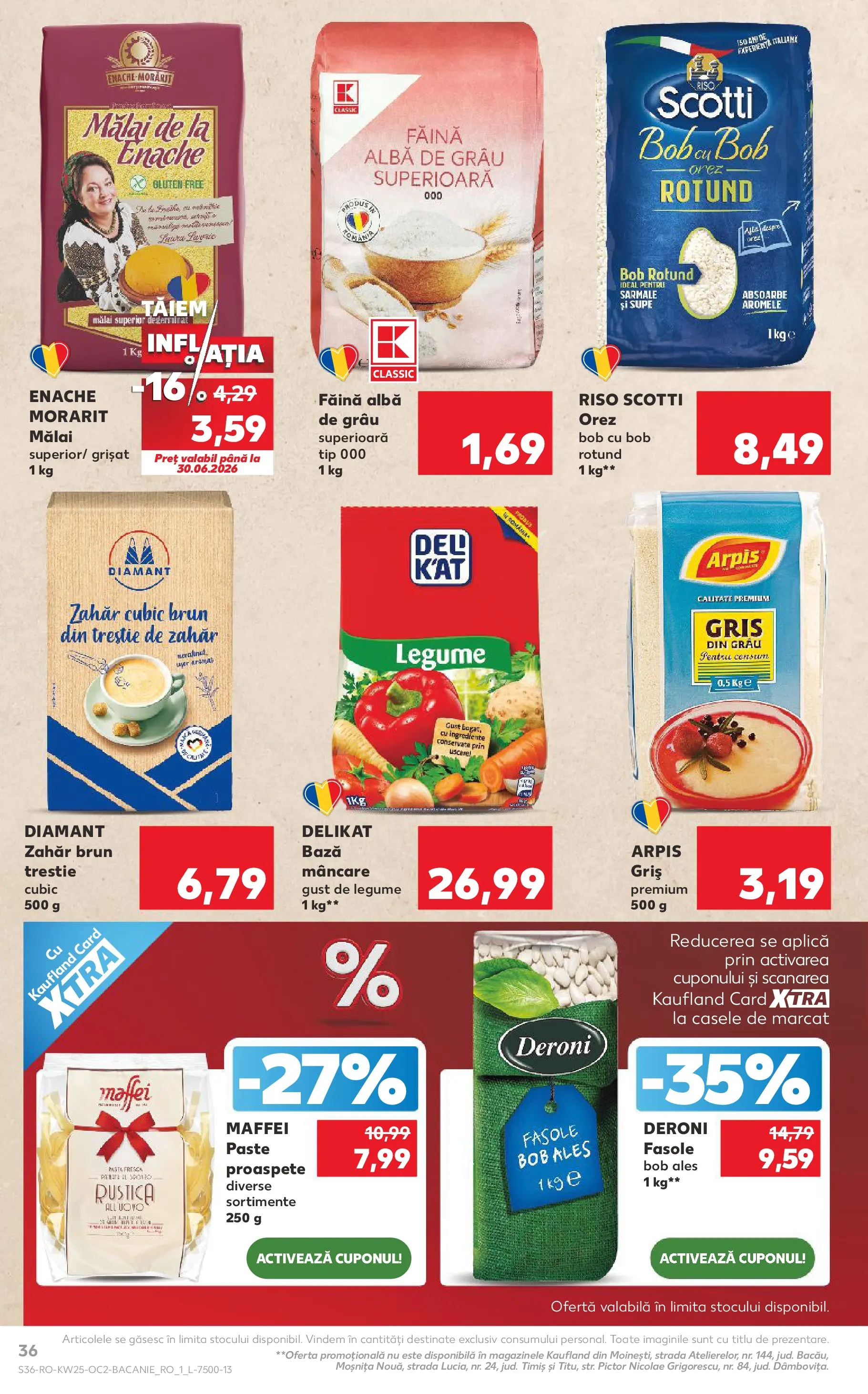 Kaufland Viseu de Sus 17.06.2026 - Revista si Oferta | Pagină: 36 | Produse: Orez, Mălai, Paste, Zahăr
