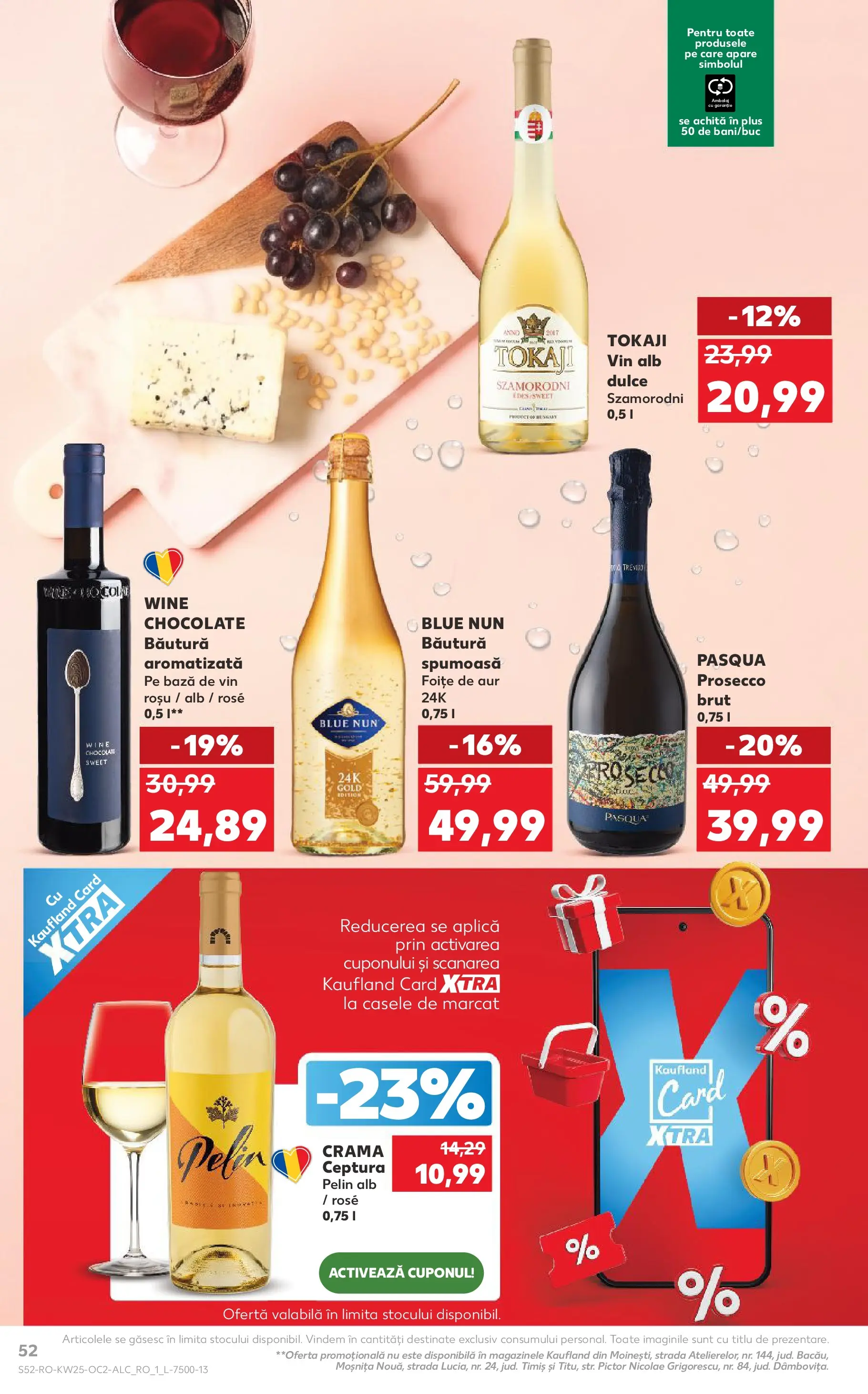 Kaufland Viseu de Sus 17.06.2026 - Revista si Oferta | Pagină: 52 | Produse: Prosecco, Vin