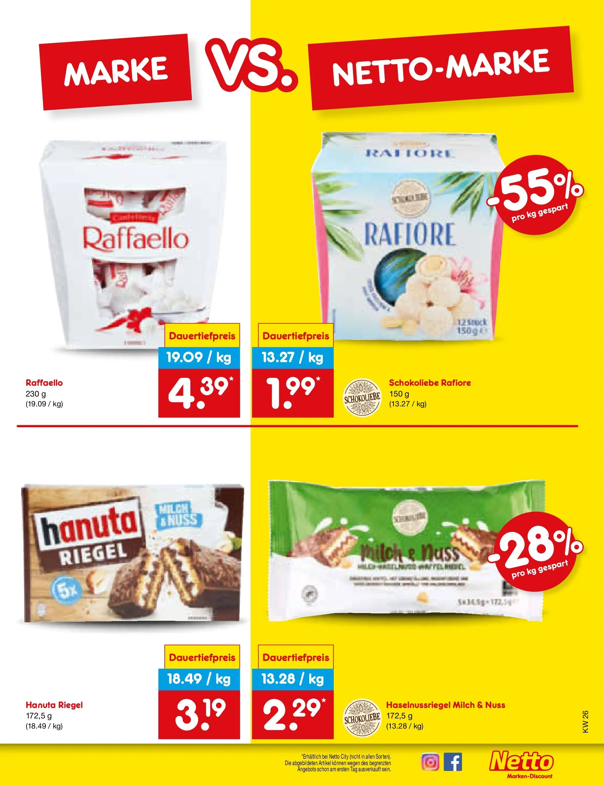 Netto Marken-Discount Prospekt Metten (ab 21.06.2026) » Angebote | Seite: 25 | Produkte: Raffaello, Milch