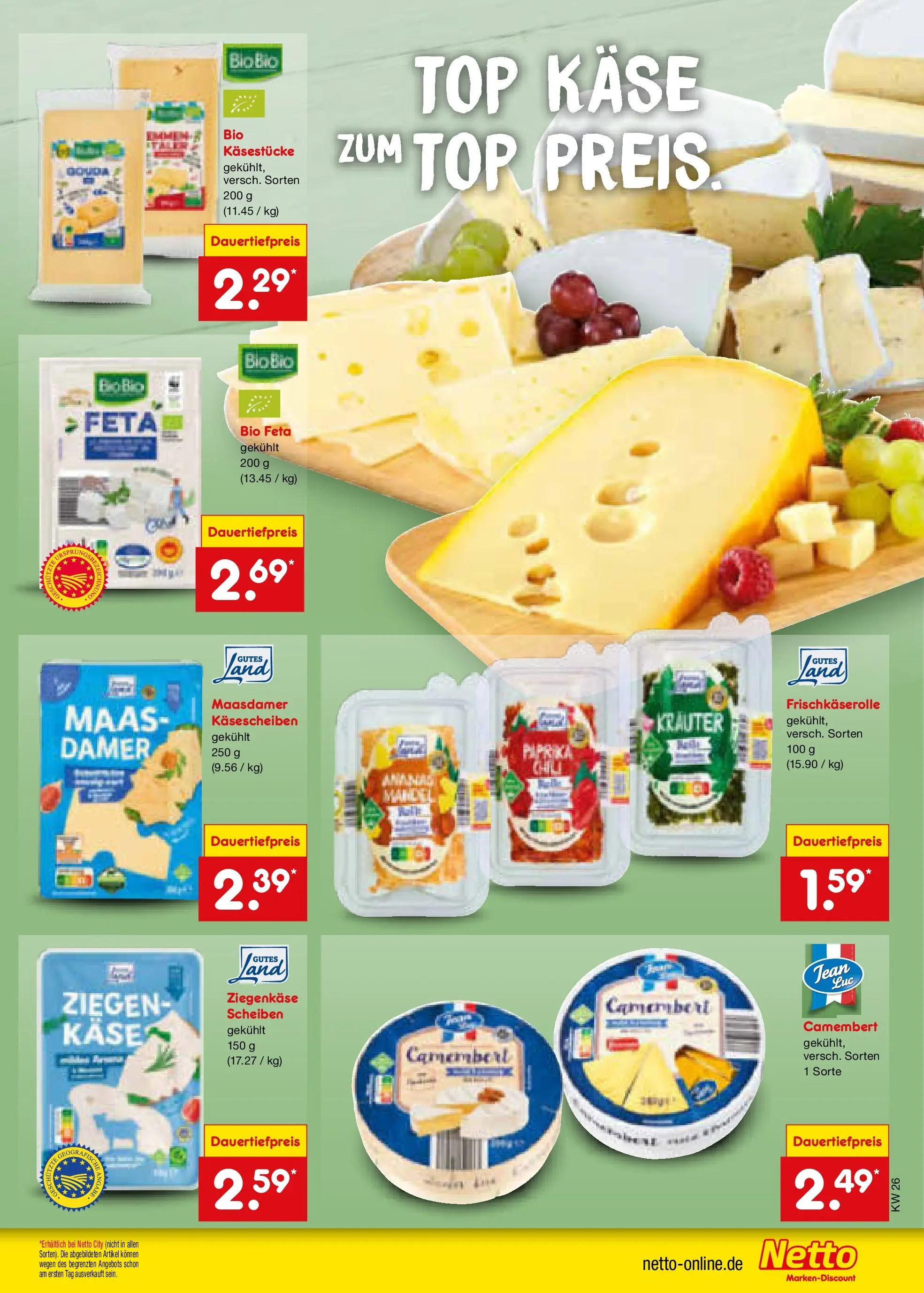 Netto Marken-Discount Prospekt Metten (ab 21.06.2026) » Angebote | Seite: 29 | Produkte: Feta, Ziegenkäse, Ananas, Paprika