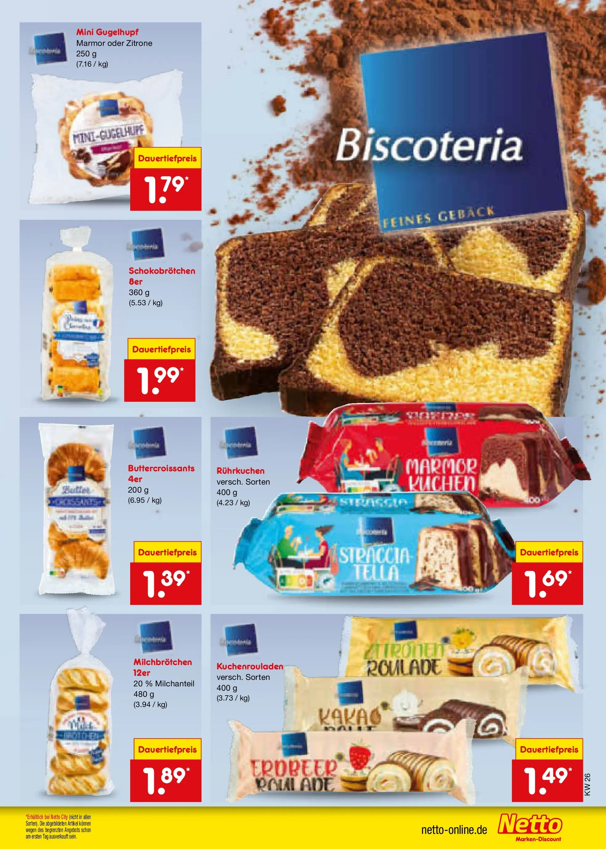 Netto Marken-Discount Prospekt Metten (ab 21.06.2026) » Angebote | Seite: 58 | Produkte: Zitrone, Kuchen