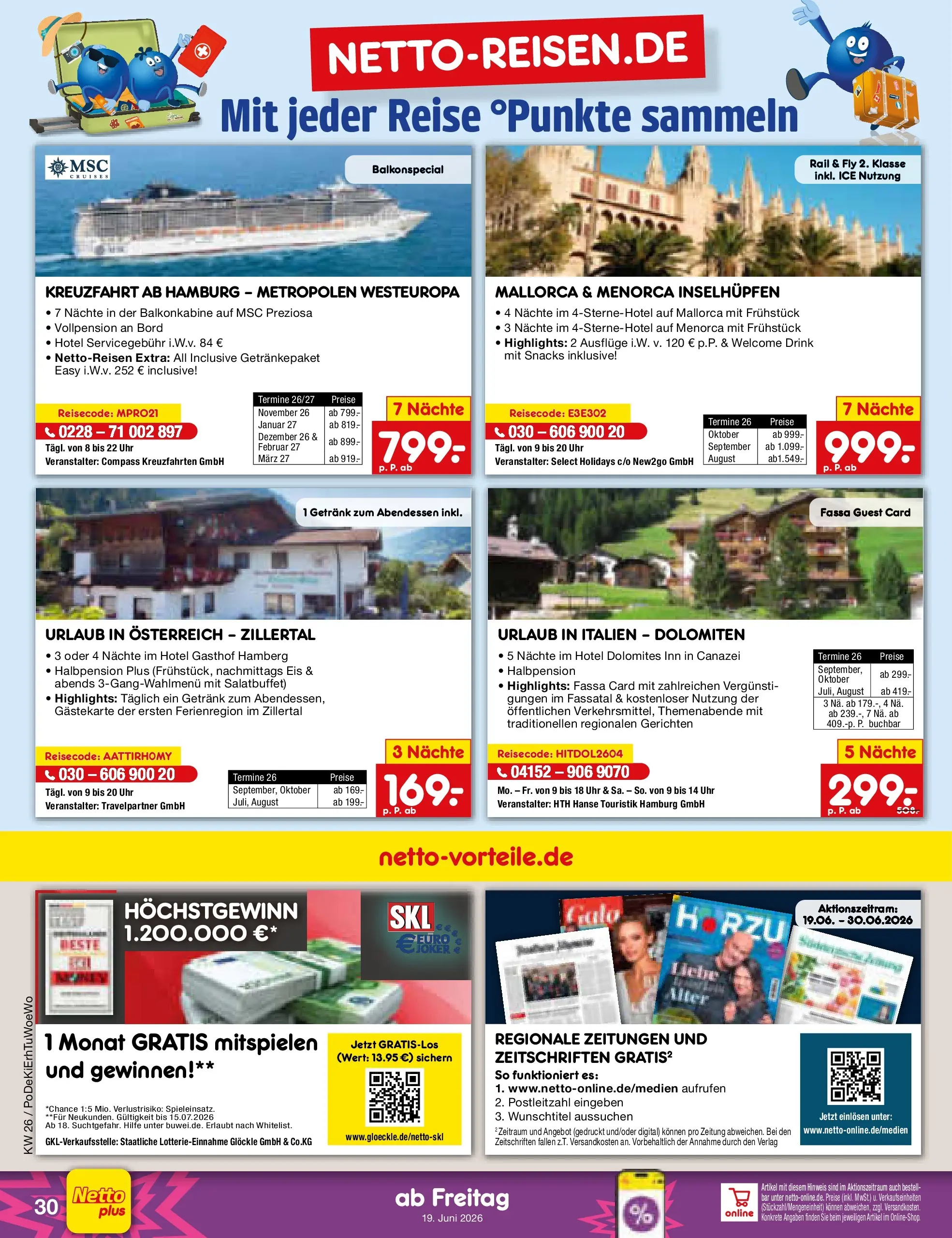 Netto Marken-Discount Prospekt Metten (ab 21.06.2026) » Angebote | Seite: 62 | Produkte: Eis, Uhr