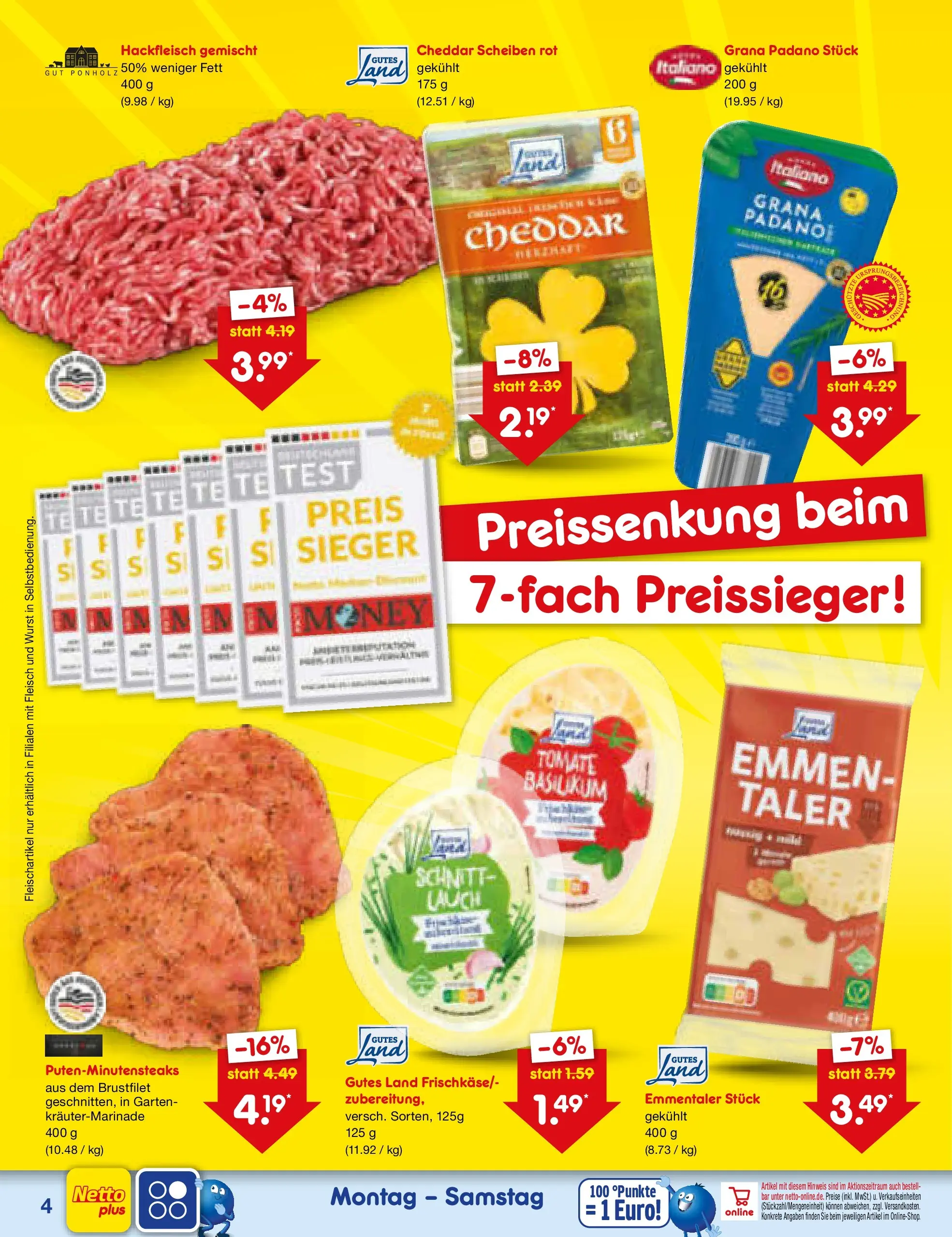 Netto Marken-Discount Prospekt Metten (ab 21.06.2026) » Angebote | Seite: 6 | Produkte: Wurst, Fleisch, Hackfleisch