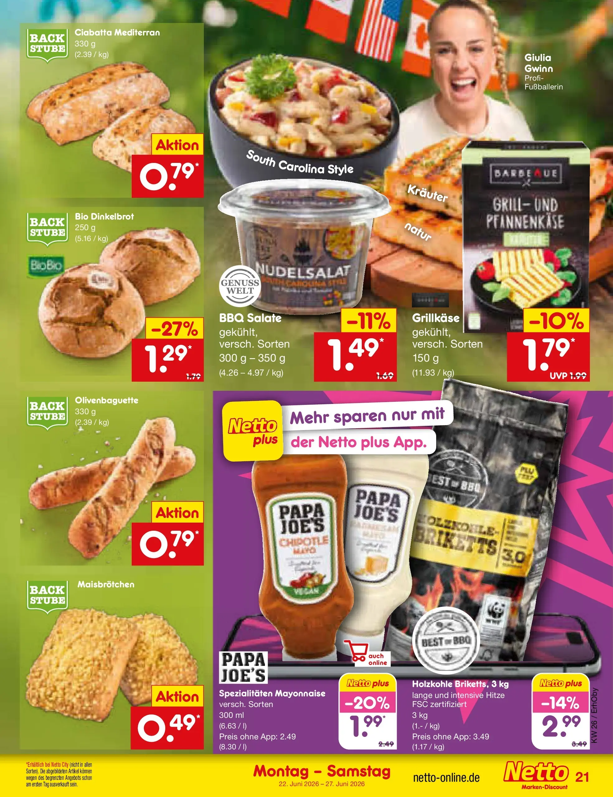 Netto Marken-Discount Prospekt Metten (ab 21.06.2026) » Angebote | Seite: 27 | Produkte: Grill, Mayonnaise