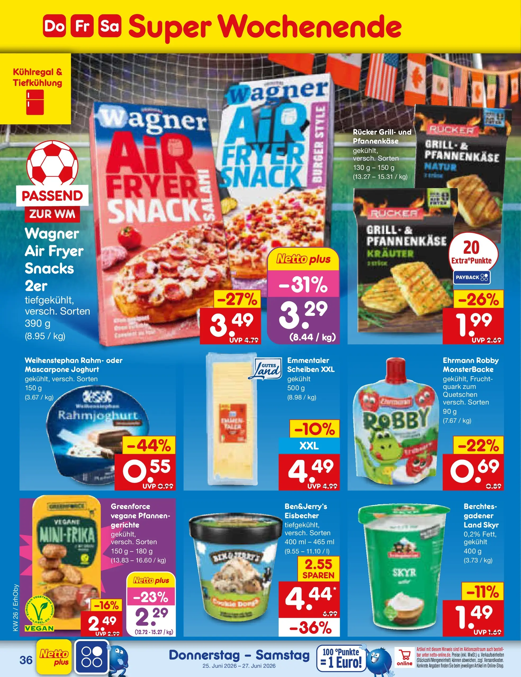 Netto Marken-Discount Prospekt Metten (ab 21.06.2026) » Angebote | Seite: 48 | Produkte: Mascarpone, Joghurt, Burger, Salami