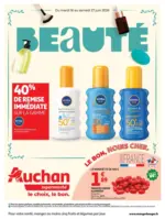 Auchan Supermarch&eacute; Beaut&eacute;, Halles, supers - au 27.06.2026