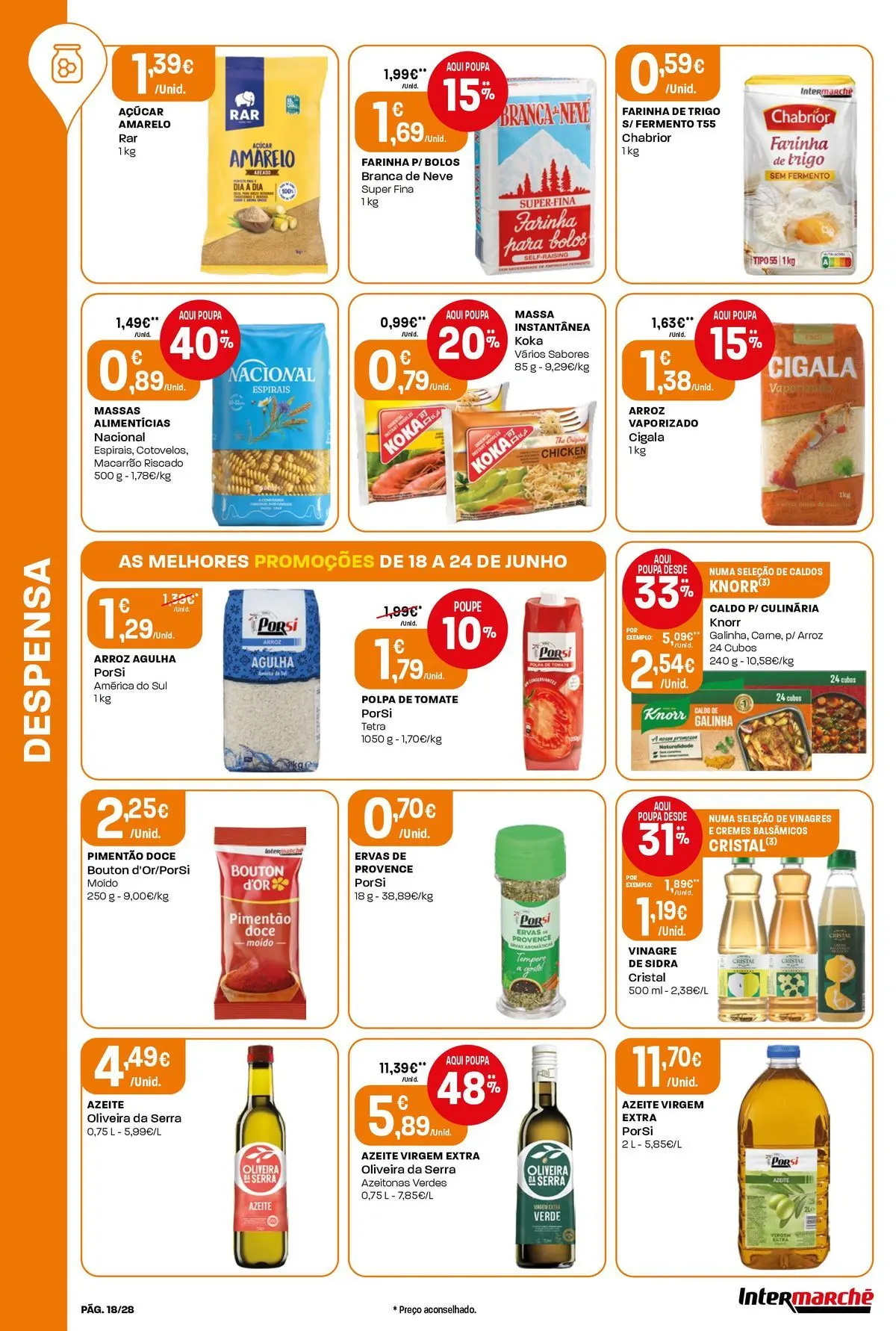 Intermarché Isto é que são preços BAIXOS » de 18/06/2026 - 24/06/2026 | Página: 18