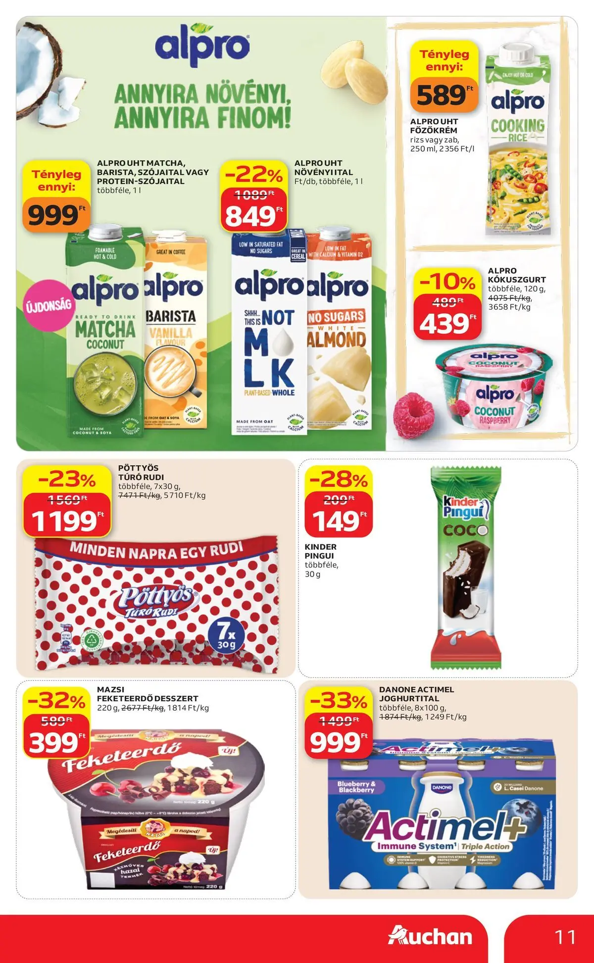 Ajánlatok - Auchan újság érvényessége 2026.06.24-ig - 2026.06.17. -tól/töl > akció, lapozható szórólap 🛍️ | Oldal: 11