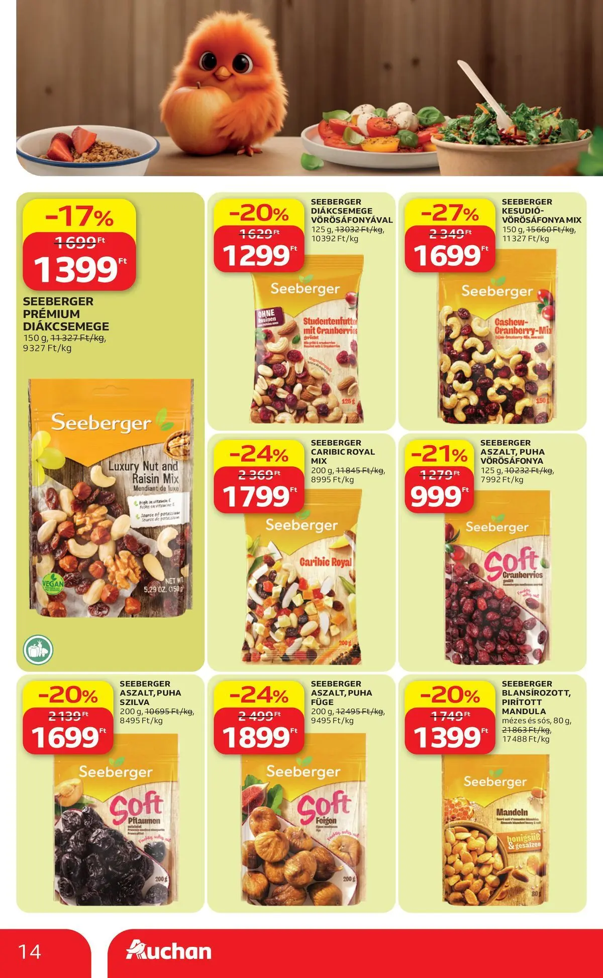 Ajánlatok - Auchan újság érvényessége 2026.06.24-ig - 2026.06.17. -tól/töl > akció, lapozható szórólap 🛍️ | Oldal: 14