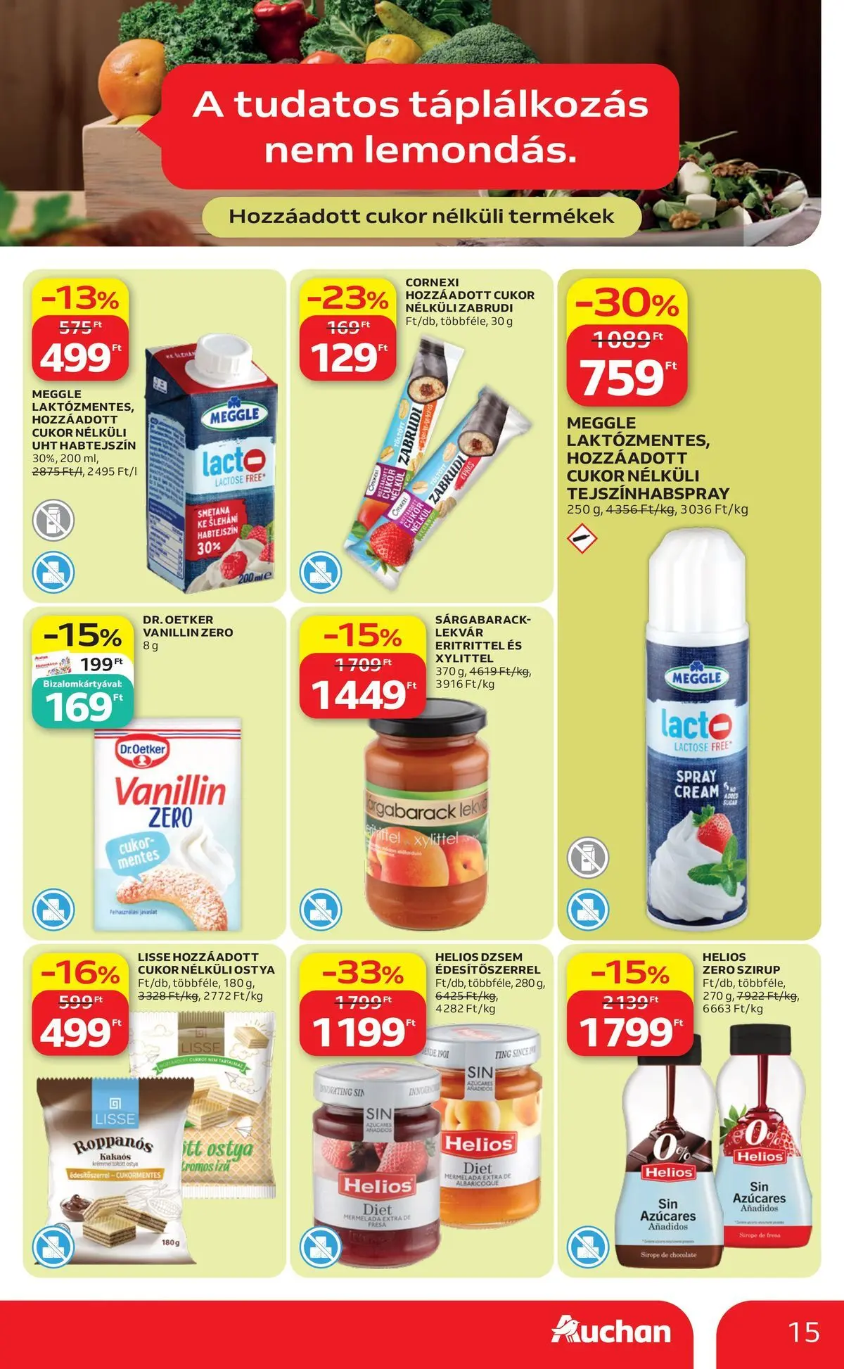 Ajánlatok - Auchan újság érvényessége 2026.06.24-ig - 2026.06.17. -tól/töl > akció, lapozható szórólap 🛍️ | Oldal: 15