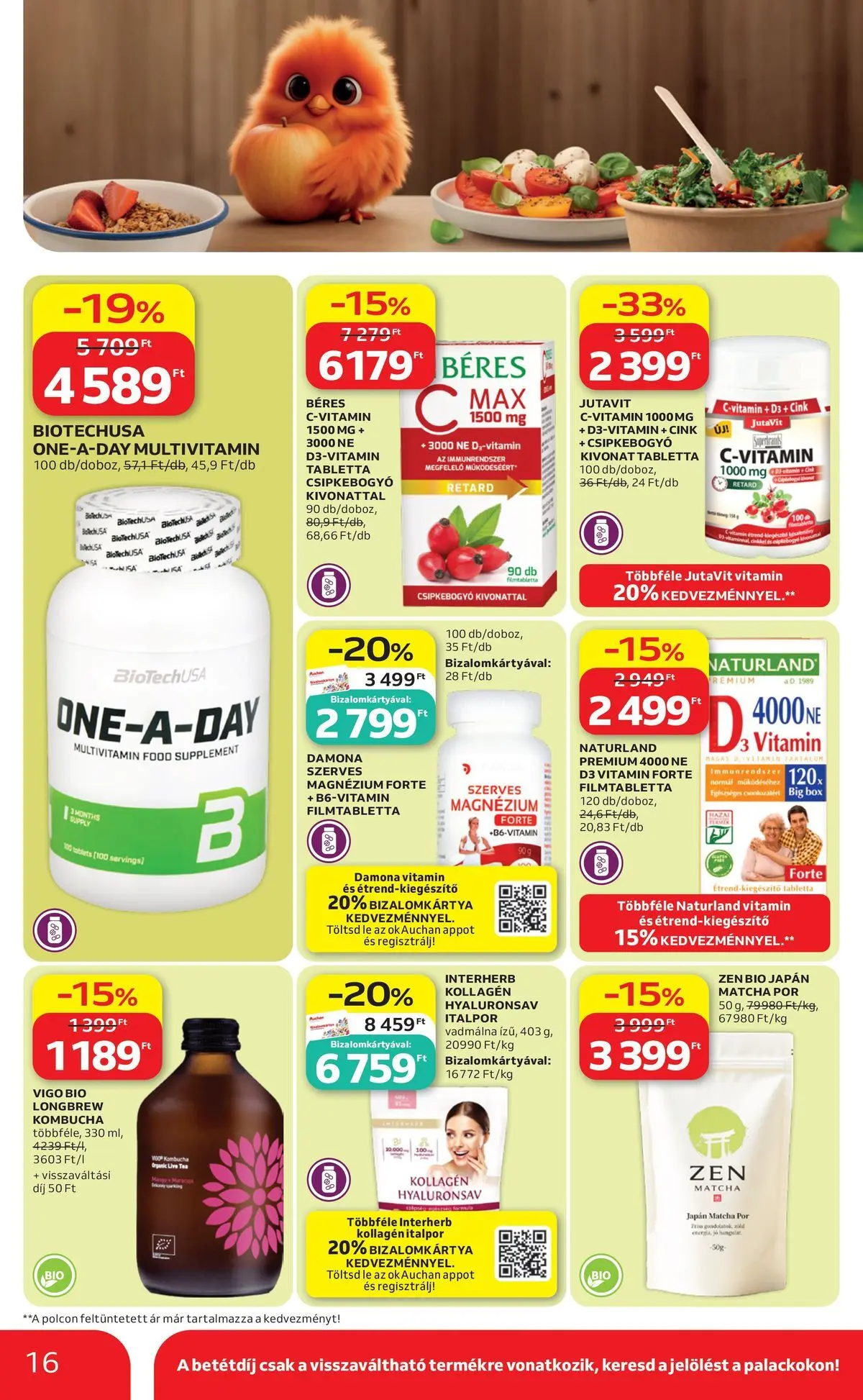 Ajánlatok - Auchan újság érvényessége 2026.06.24-ig - 2026.06.17. -tól/töl > akció, lapozható szórólap 🛍️ | Oldal: 16
