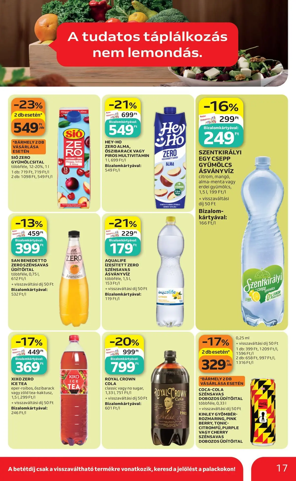 Ajánlatok - Auchan újság érvényessége 2026.06.24-ig - 2026.06.17. -tól/töl > akció, lapozható szórólap 🛍️ | Oldal: 17