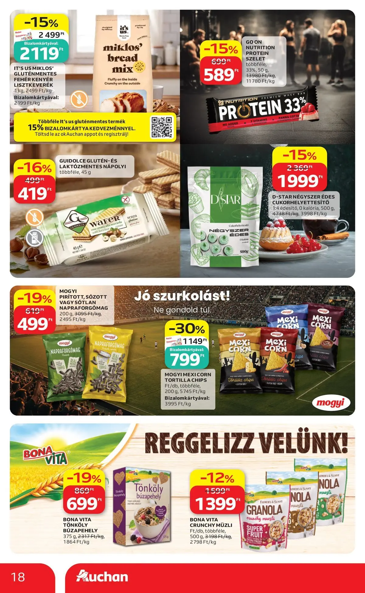Ajánlatok - Auchan újság érvényessége 2026.06.24-ig - 2026.06.17. -tól/töl > akció, lapozható szórólap 🛍️ | Oldal: 18