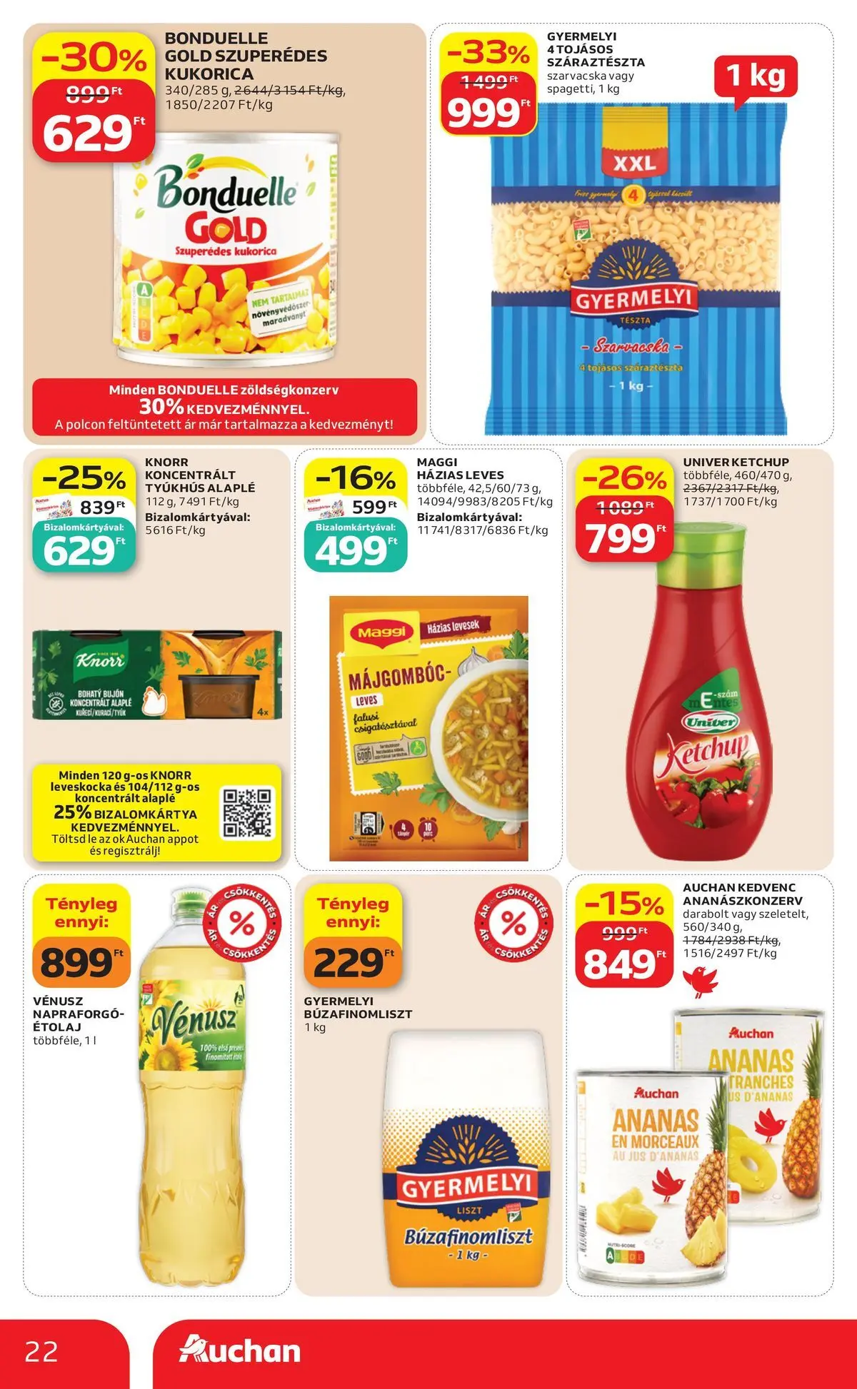 Ajánlatok - Auchan újság érvényessége 2026.06.24-ig - 2026.06.17. -tól/töl > akció, lapozható szórólap 🛍️ | Oldal: 22