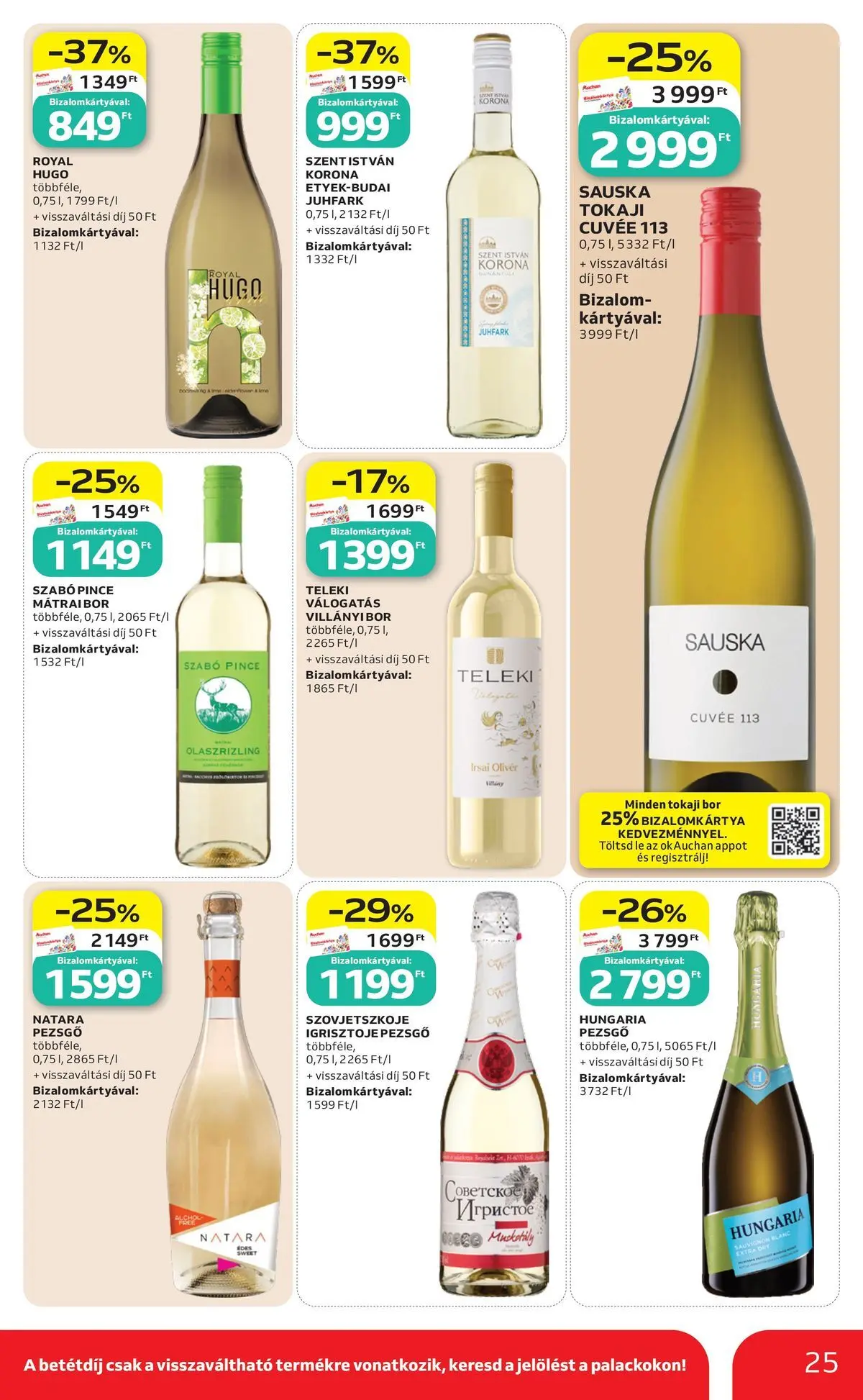Ajánlatok - Auchan újság érvényessége 2026.06.24-ig - 2026.06.17. -tól/töl > akció, lapozható szórólap 🛍️ | Oldal: 25