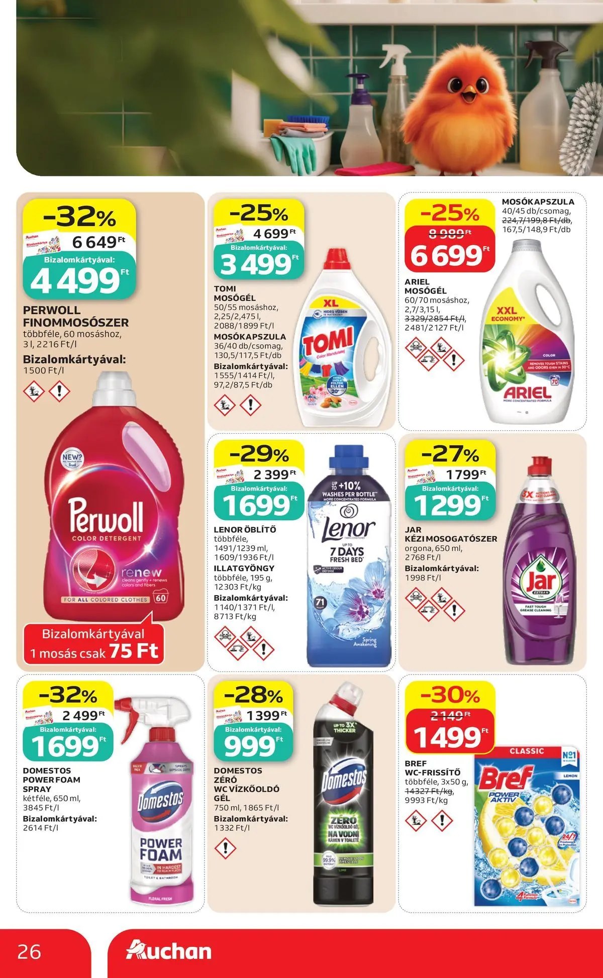 Ajánlatok - Auchan újság érvényessége 2026.06.24-ig - 2026.06.17. -tól/töl > akció, lapozható szórólap 🛍️ | Oldal: 26