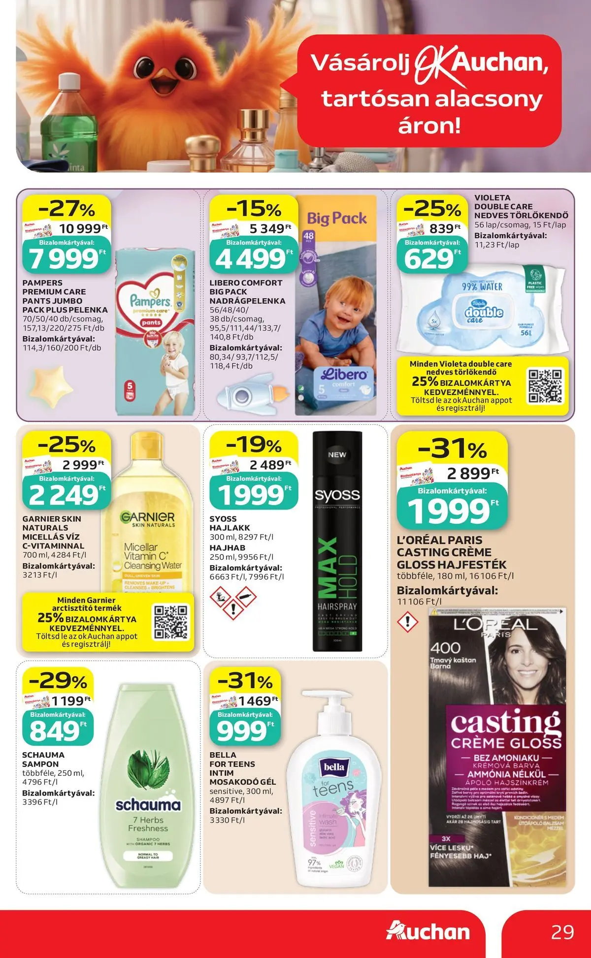 Ajánlatok - Auchan újság érvényessége 2026.06.24-ig - 2026.06.17. -tól/töl > akció, lapozható szórólap 🛍️ | Oldal: 29