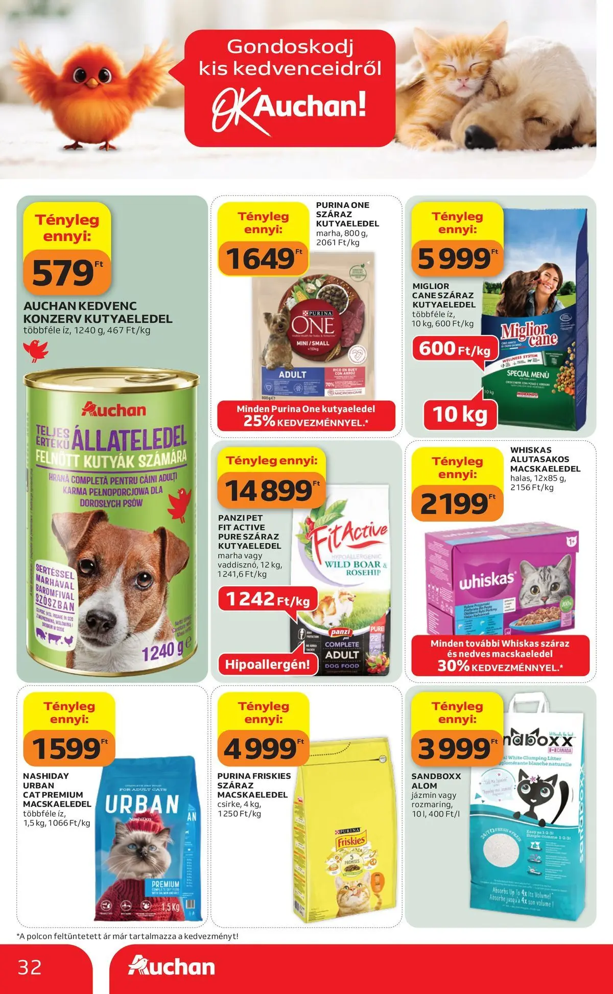 Ajánlatok - Auchan újság érvényessége 2026.06.24-ig - 2026.06.17. -tól/töl > akció, lapozható szórólap 🛍️ | Oldal: 32