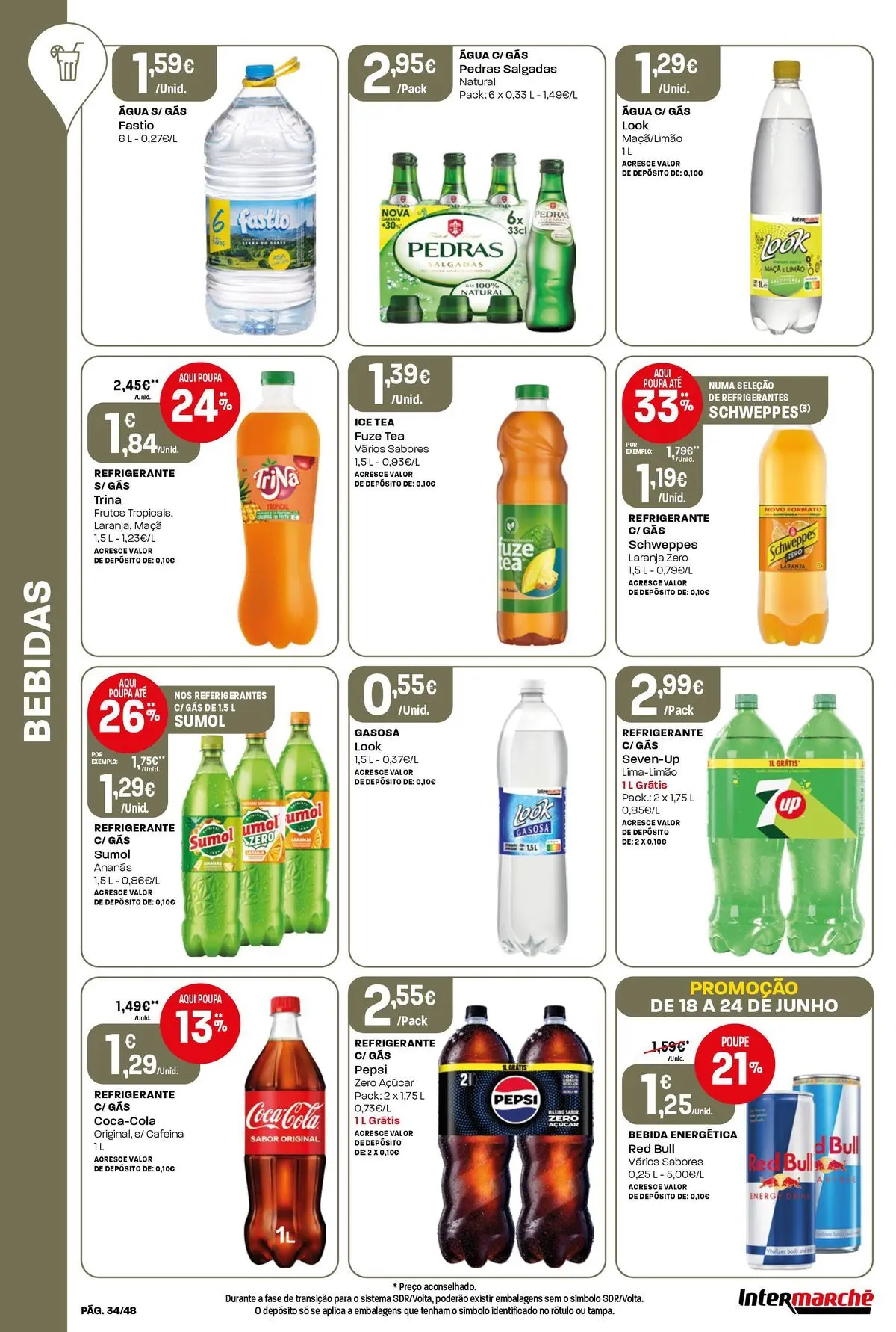 Intermarché Isto é que são preços BAIXOS! » de 18/06/2026 - 24/06/2026 | Página: 34
