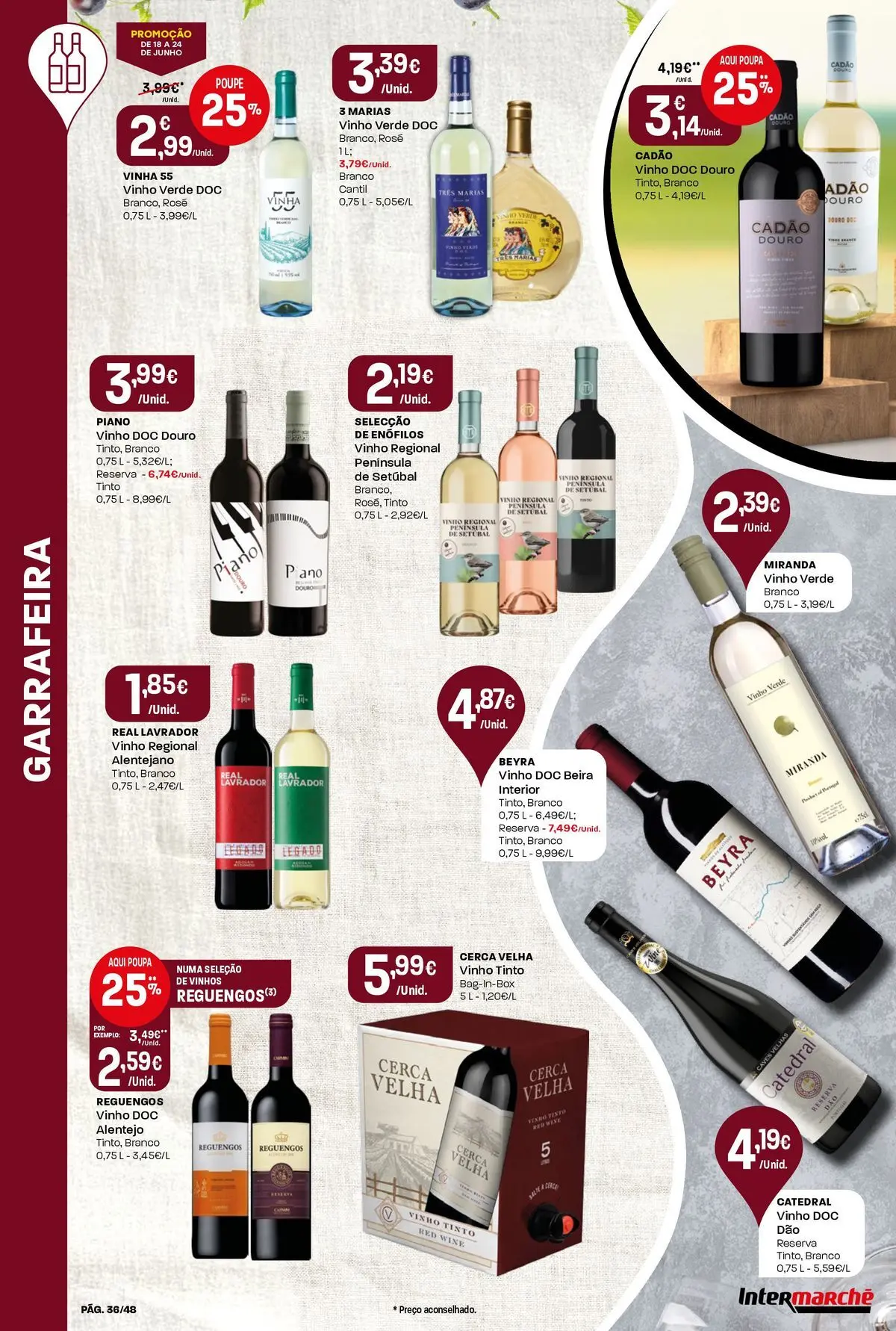Intermarché Isto é que são preços BAIXOS! » de 18/06/2026 - 24/06/2026 | Página: 36
