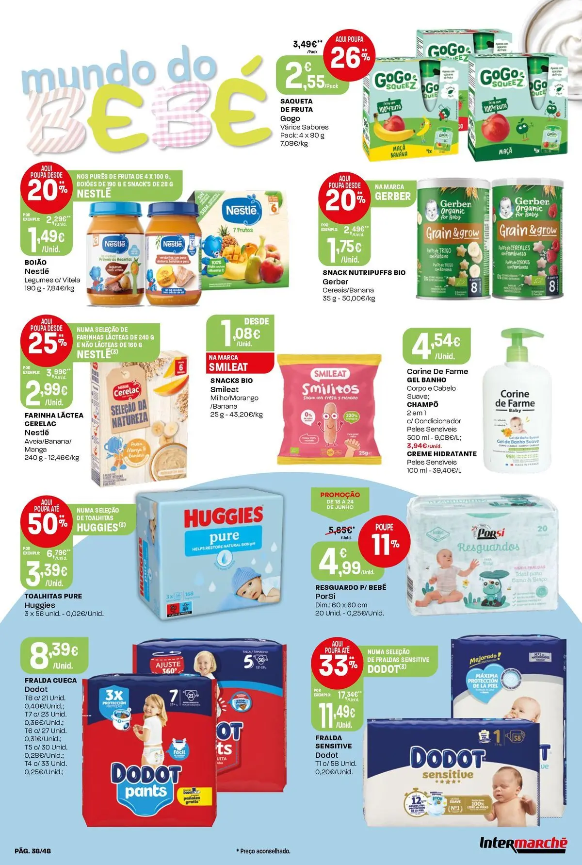Intermarché Isto é que são preços BAIXOS! » de 18/06/2026 - 24/06/2026 | Página: 38