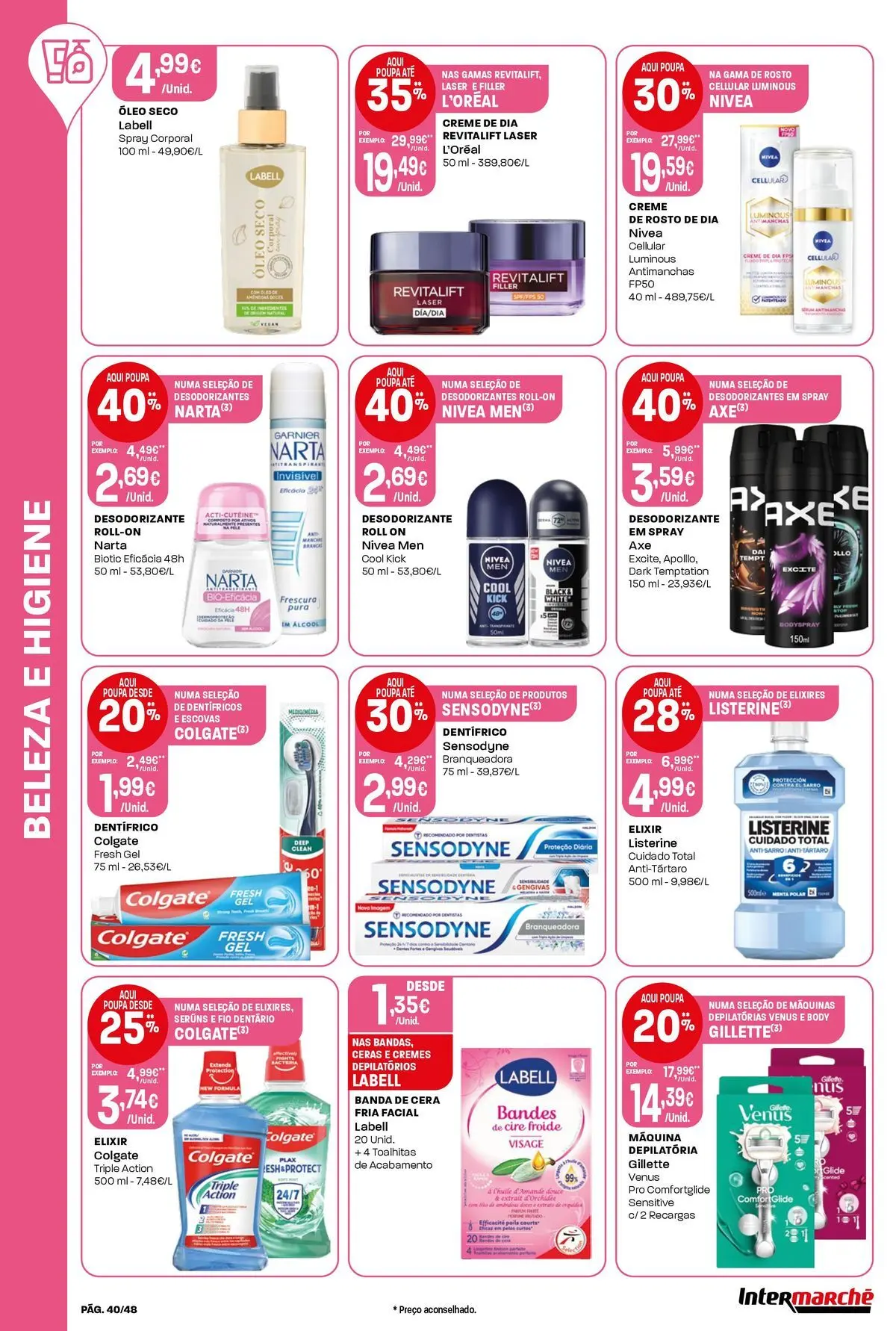 Intermarché Isto é que são preços BAIXOS! » de 18/06/2026 - 24/06/2026 | Página: 40
