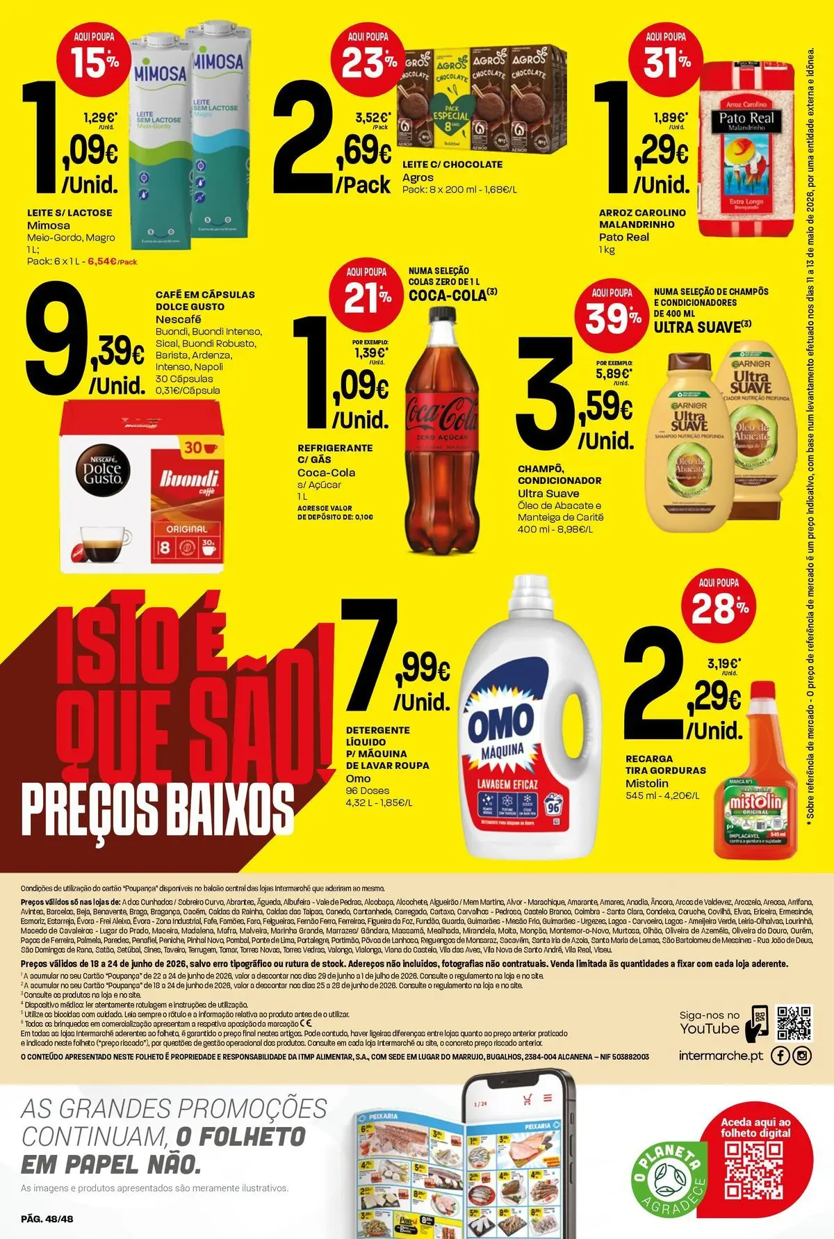 Intermarché Isto é que são preços BAIXOS! » de 18/06/2026 - 24/06/2026 | Página: 48