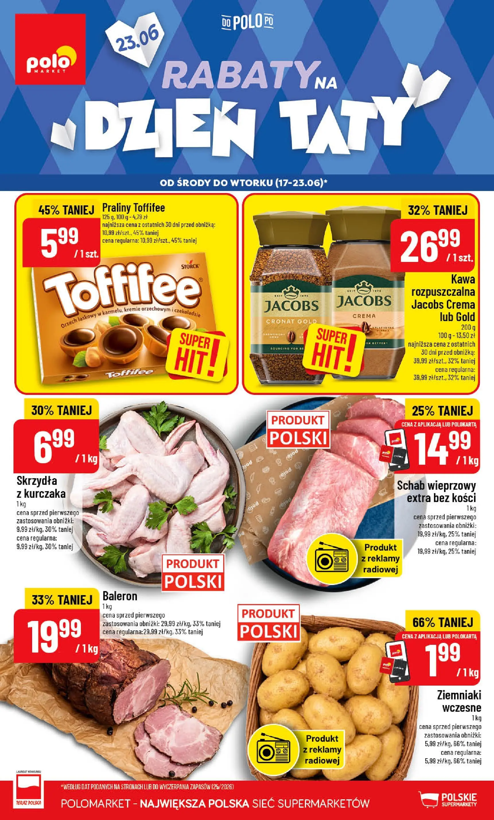 Nowa POLOmarket gazetka od jutra 17.06.2026 | Strona: 1