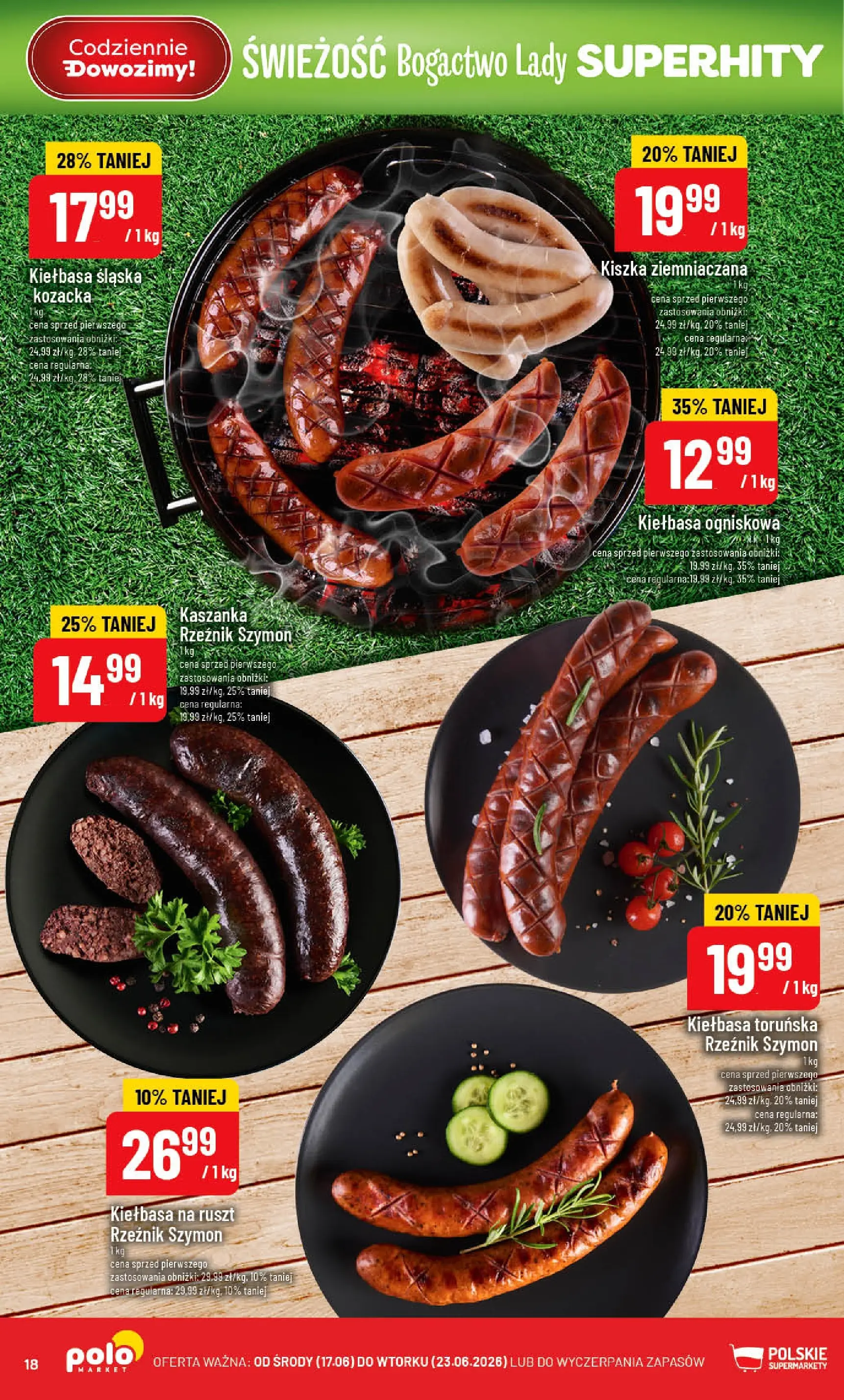 Nowa POLOmarket gazetka od jutra 17.06.2026 | Strona: 18