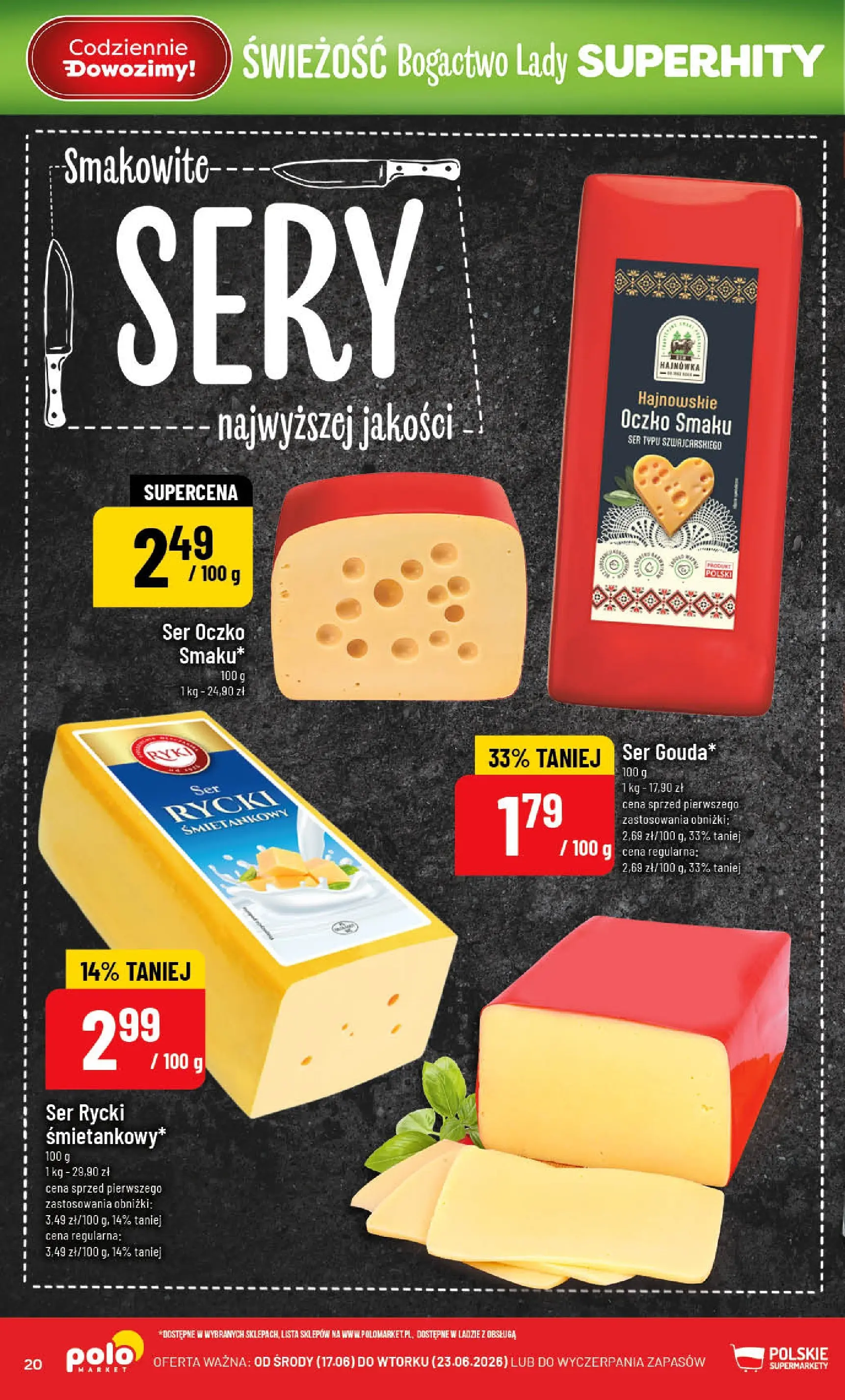 Nowa POLOmarket gazetka od jutra 17.06.2026 | Strona: 20
