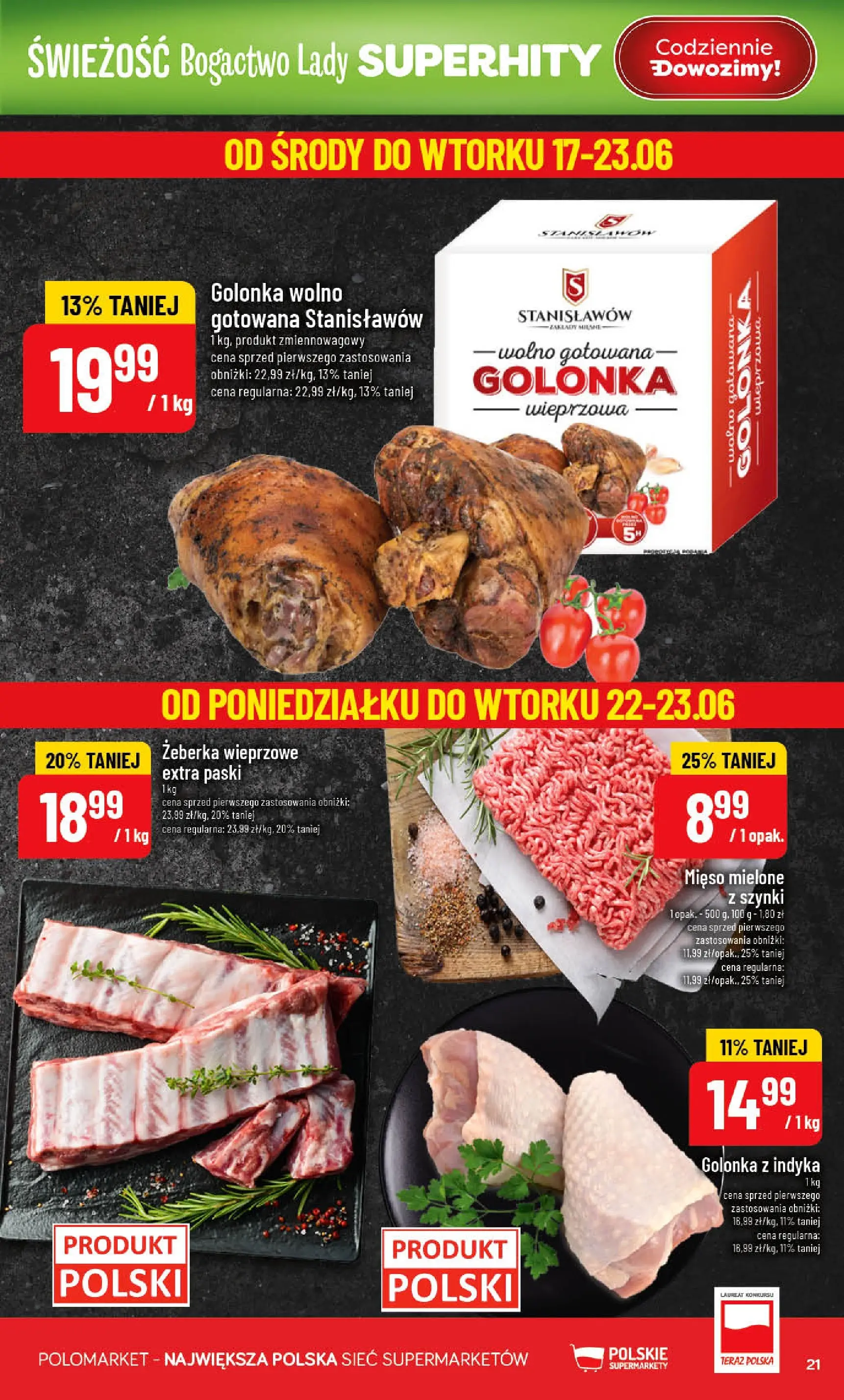 Nowa POLOmarket gazetka od jutra 17.06.2026 | Strona: 21