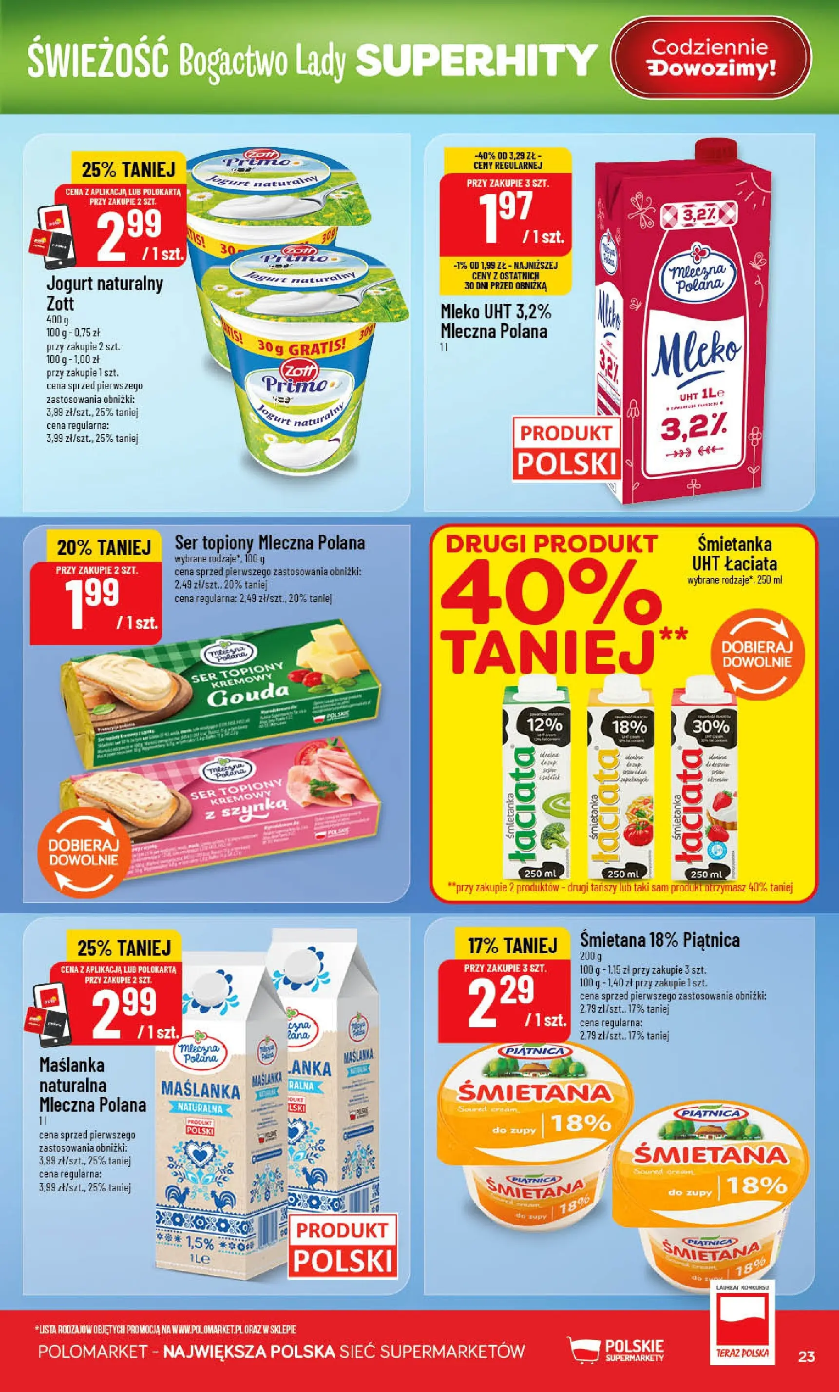 Nowa POLOmarket gazetka od jutra 17.06.2026 | Strona: 23