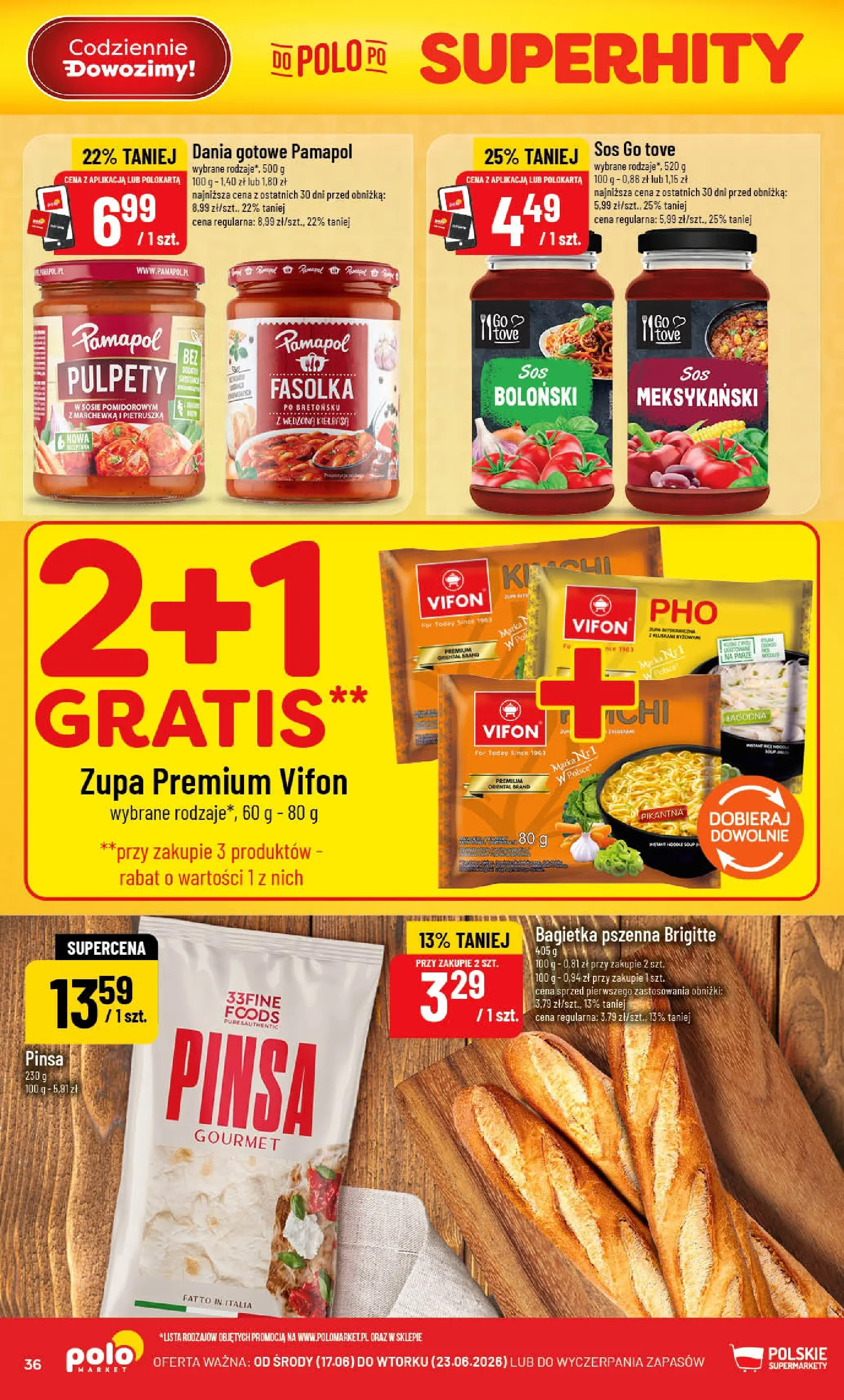 Nowa POLOmarket gazetka od jutra 17.06.2026 | Strona: 36