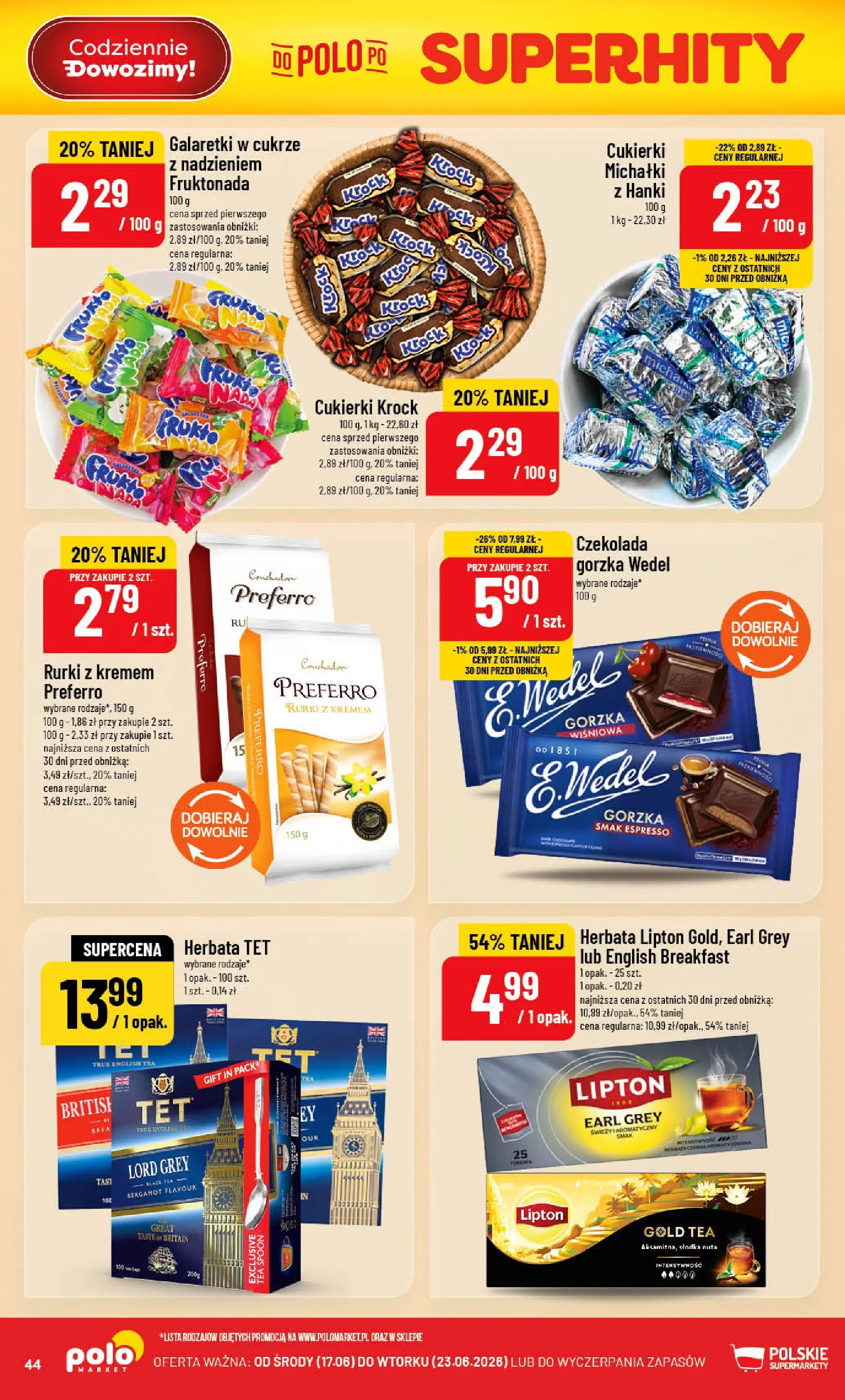 Nowa POLOmarket gazetka od jutra 17.06.2026 | Strona: 44