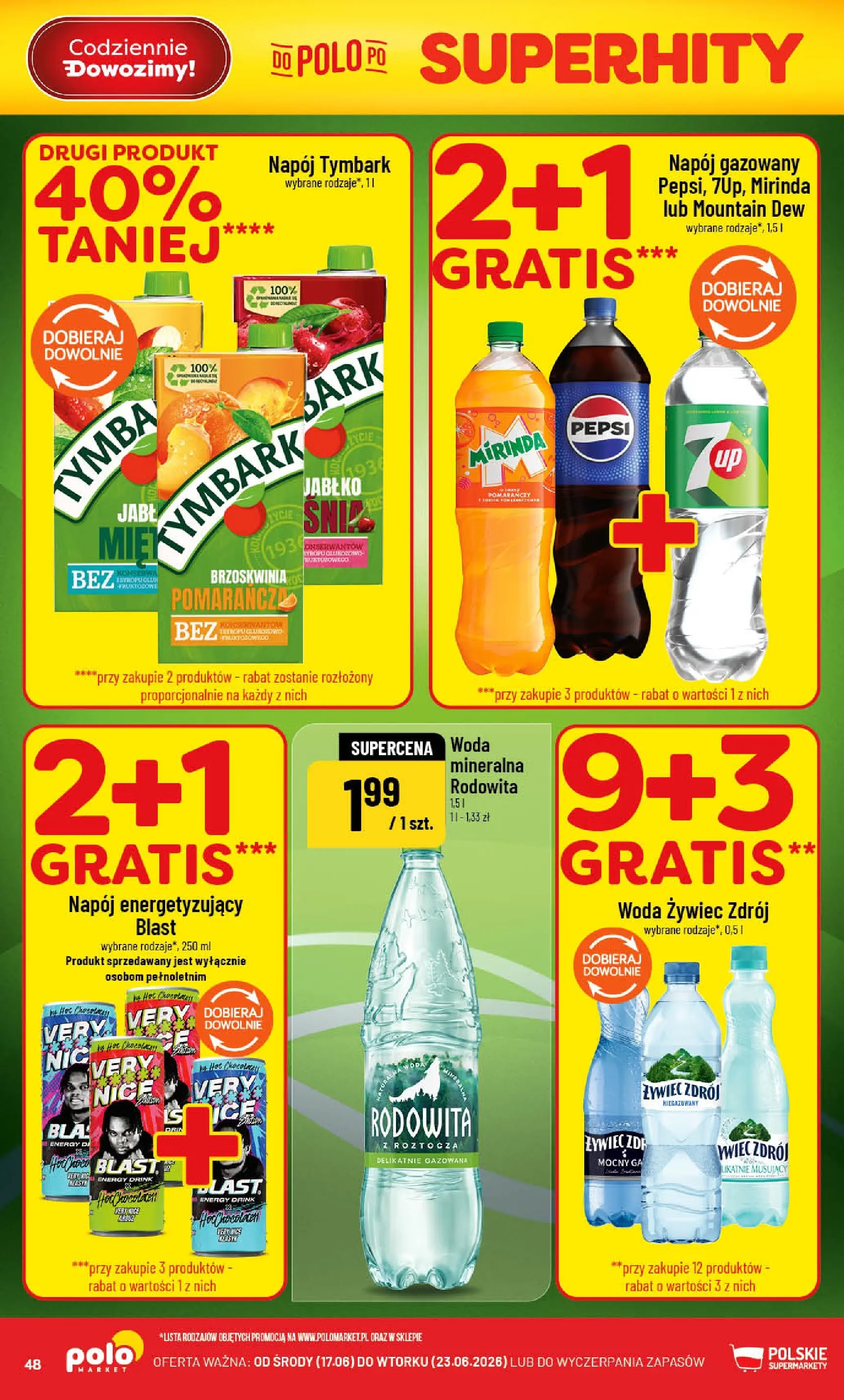 Nowa POLOmarket gazetka od jutra 17.06.2026 | Strona: 48
