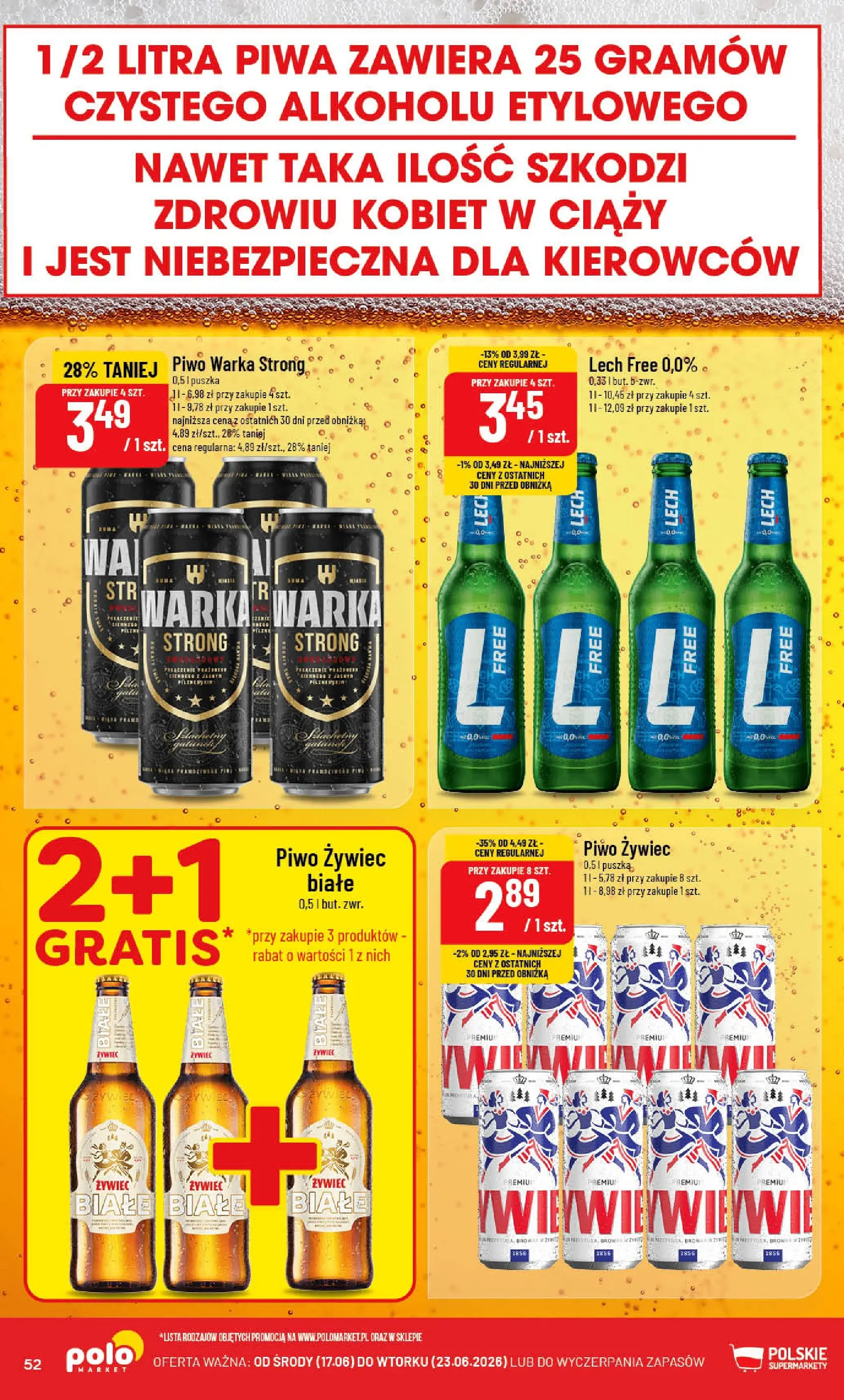 Nowa POLOmarket gazetka od jutra 17.06.2026 | Strona: 52