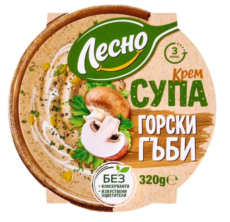 ЛЕСНО Крем супа от гъби