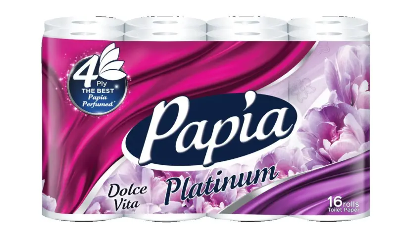 Papia Tоал.хартия, различни видове четирипластова, 16 бр.