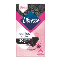 Libresse Дамски превръзки ежедневни, normal Black