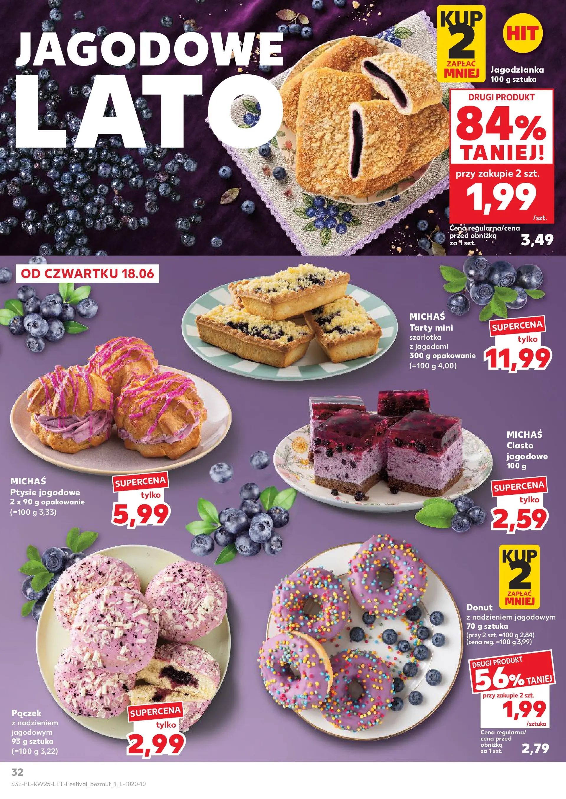 Kaufland gazetka (18.06.2026) - od jutra | Strona: 32 | Produkty: Ciasto, Donut Kaufland gazetka od 18.06.2026 - od jutra PDF | Strona: 32 | Produkty: Ciasto, Donut