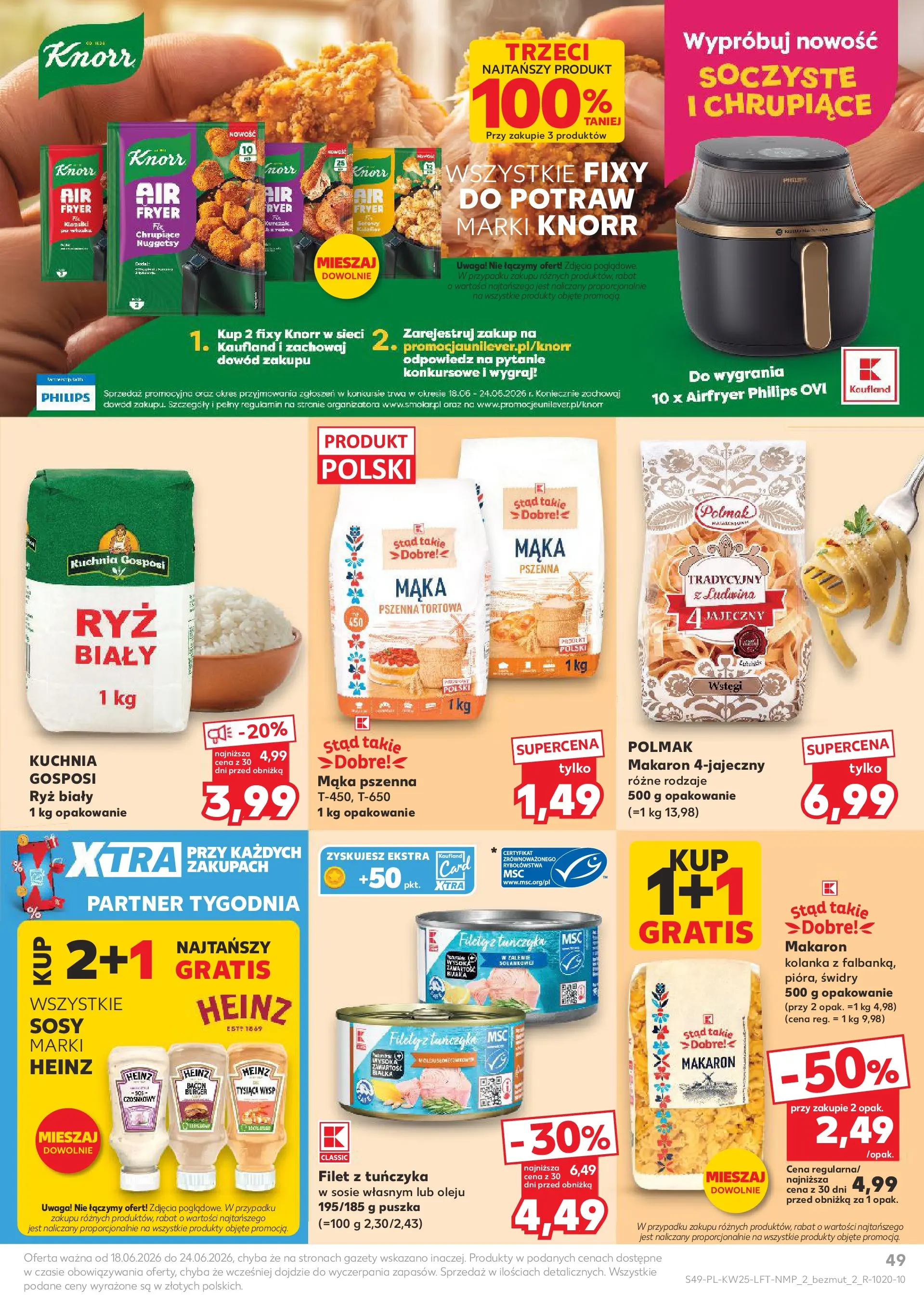 Kaufland gazetka (18.06.2026) - od jutra | Strona: 49 | Produkty: Ryż, Makaron Kaufland gazetka od 18.06.2026 - od jutra PDF | Strona: 49 | Produkty: Ryż, Makaron